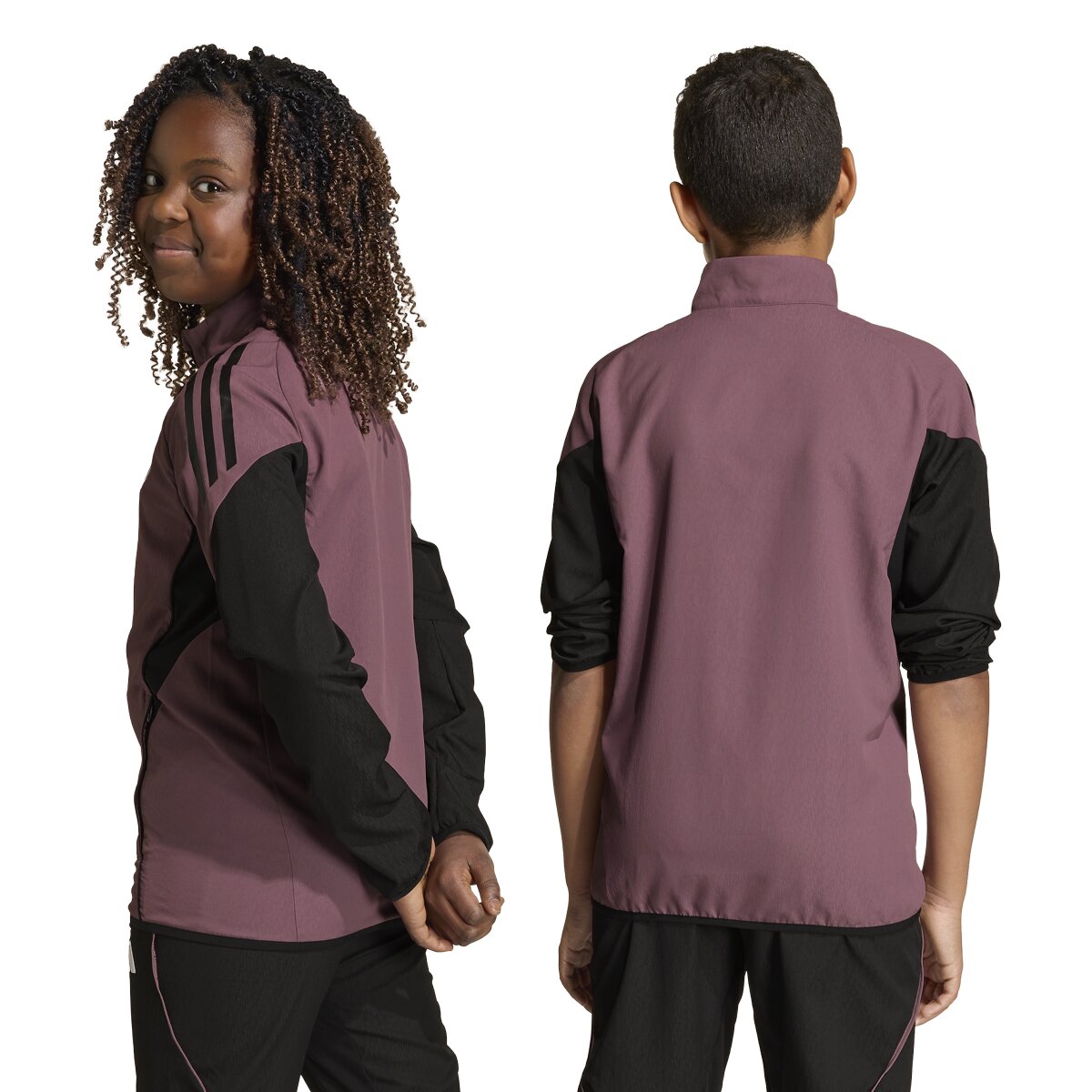 Sweatshirt de Criança Real Madrid CF 2025-2026 Pre Match Tiro25 Competition Preto-7