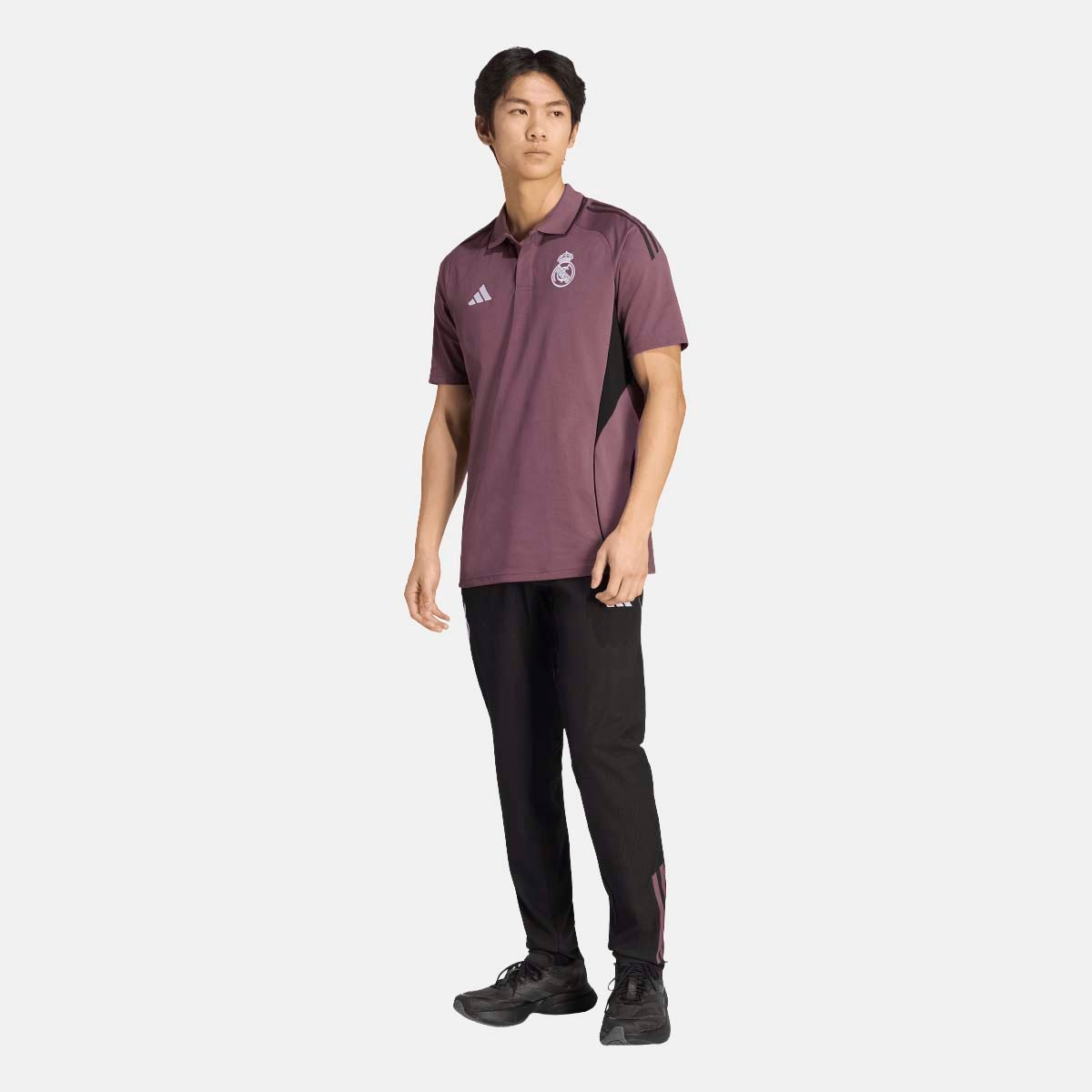 Calças de Homem Real Madrid CF 2025-2026 Pre Match Tiro25 Competition Preto-5