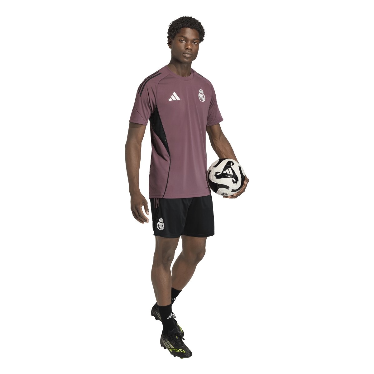 Calções de Homem Real Madrid CF 2025-2026 Tiro25 Competition Entreno Preto-3