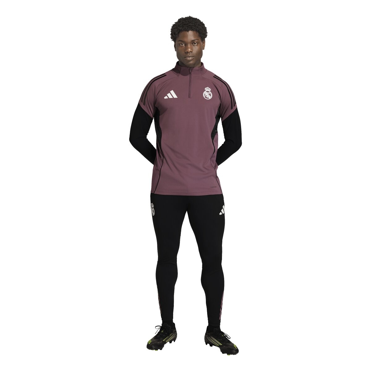 Sweatshirt de Homem Real Madrid CF 2025-2026 Tiro25 Competition Treino Preto-4