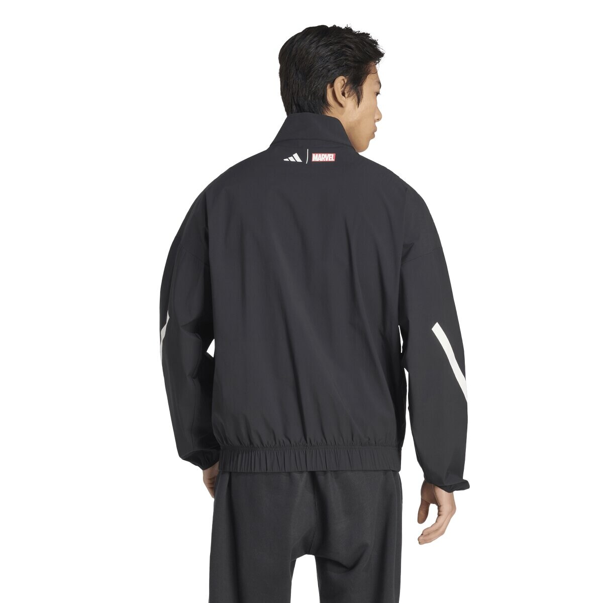 Sweatshirt de Homem Real Madrid CF 2025-2026 Pre Match Marvel Avengers Z.N.E. Anthem Jacket Preto-3