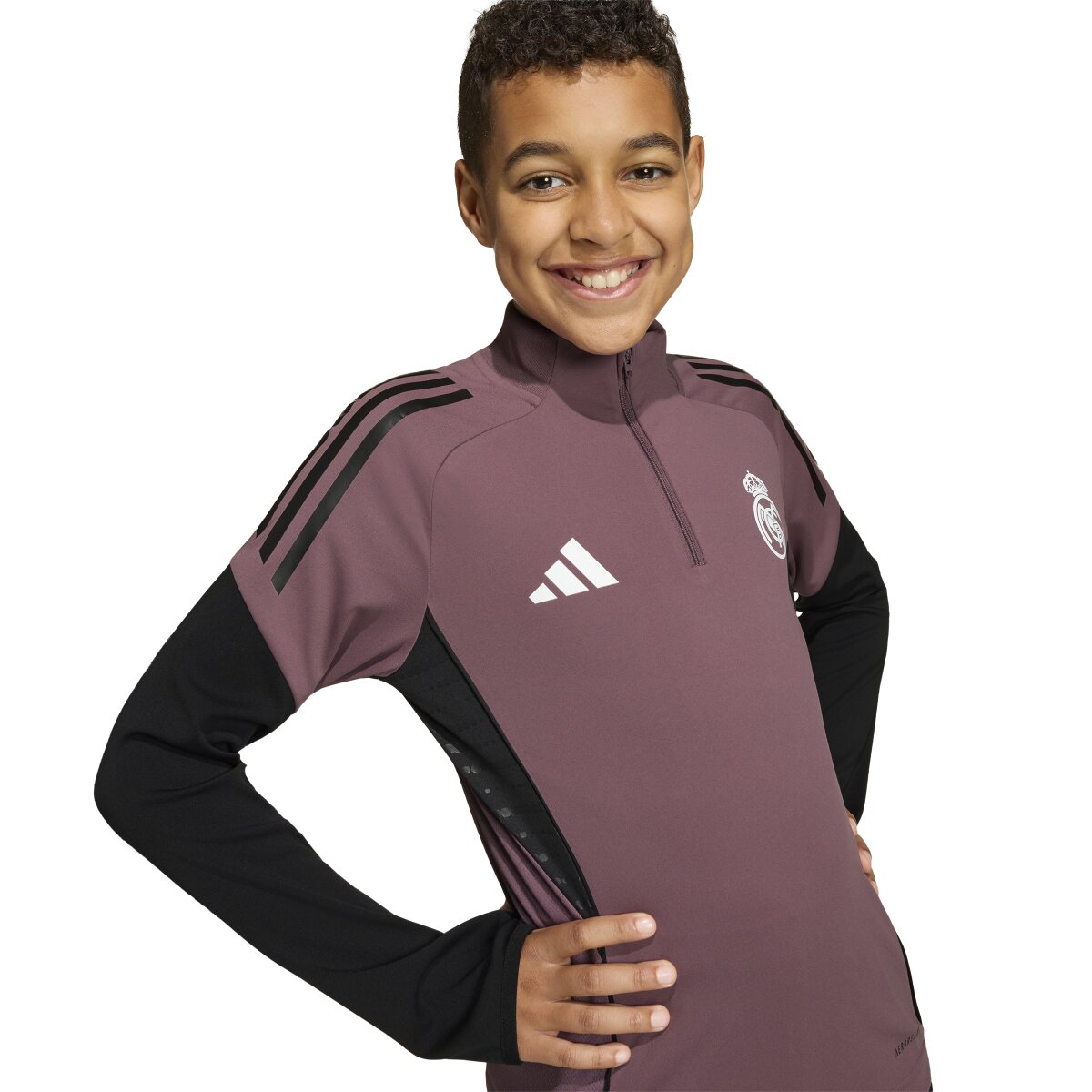 Sweatshirt de Criança Real Madrid CF 2025-2026 Competition Treino Preto-5