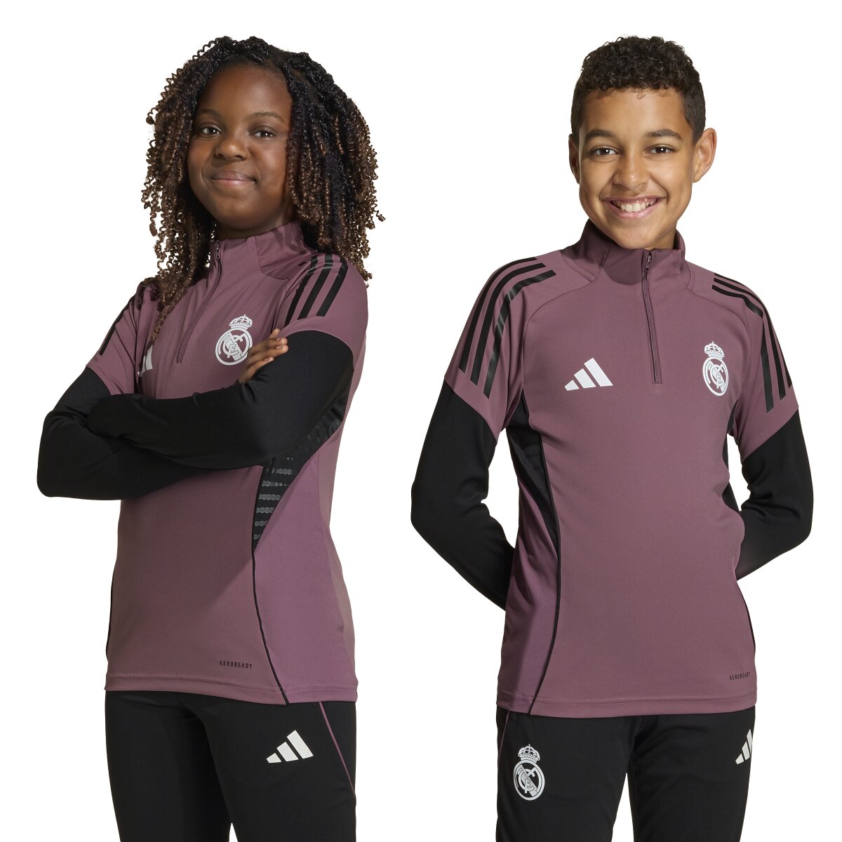 Sweatshirt de Criança Real Madrid CF 2025-2026 Competition Treino Preto-7