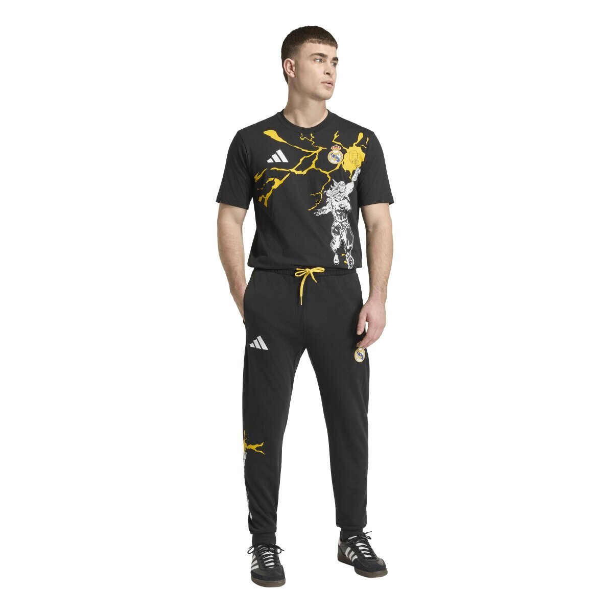 T-shirt de Homem Real Madrid CF 2025-2026 Marvel Avengers Preto-4