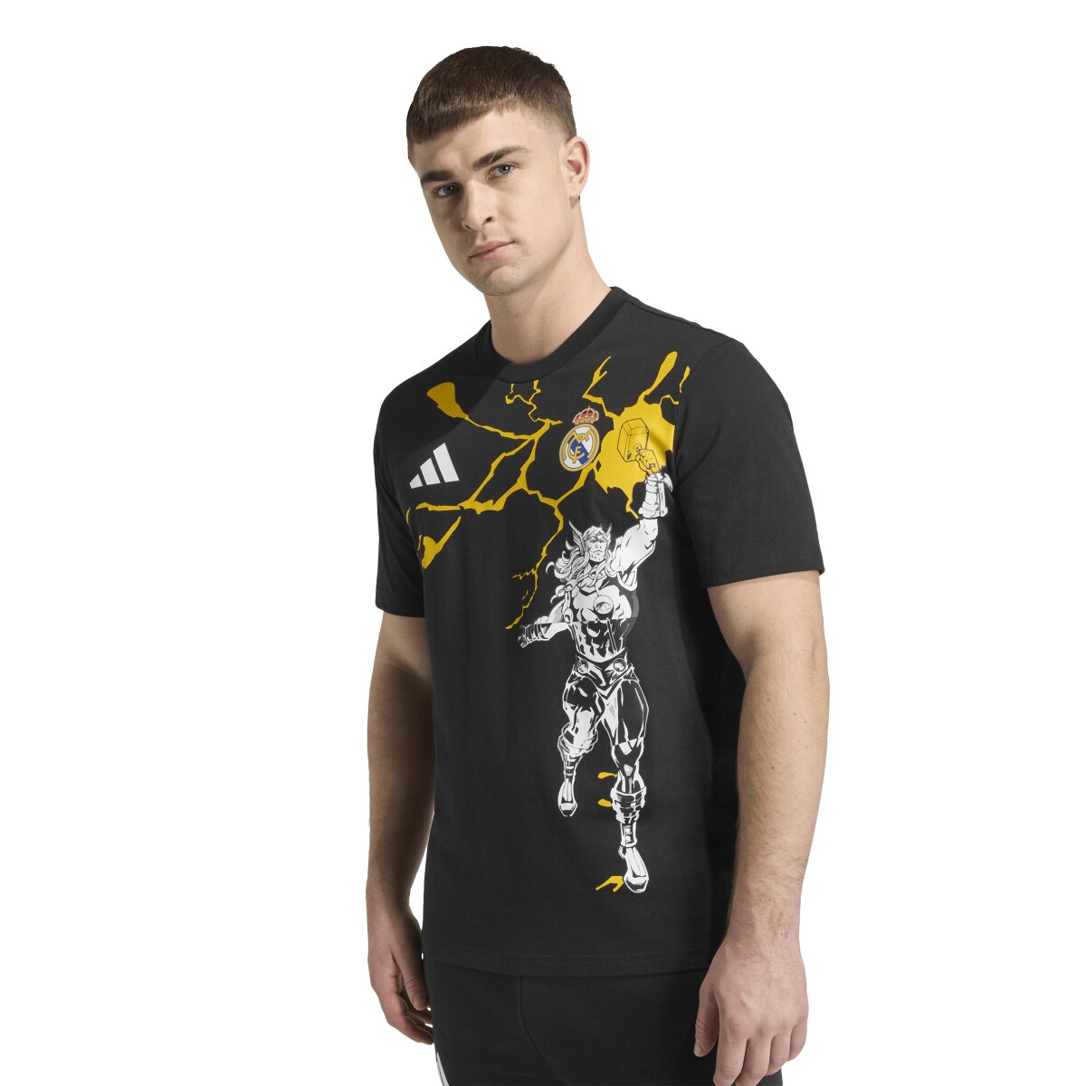 T-shirt de Homem Real Madrid CF 2025-2026 Marvel Avengers Preto-6