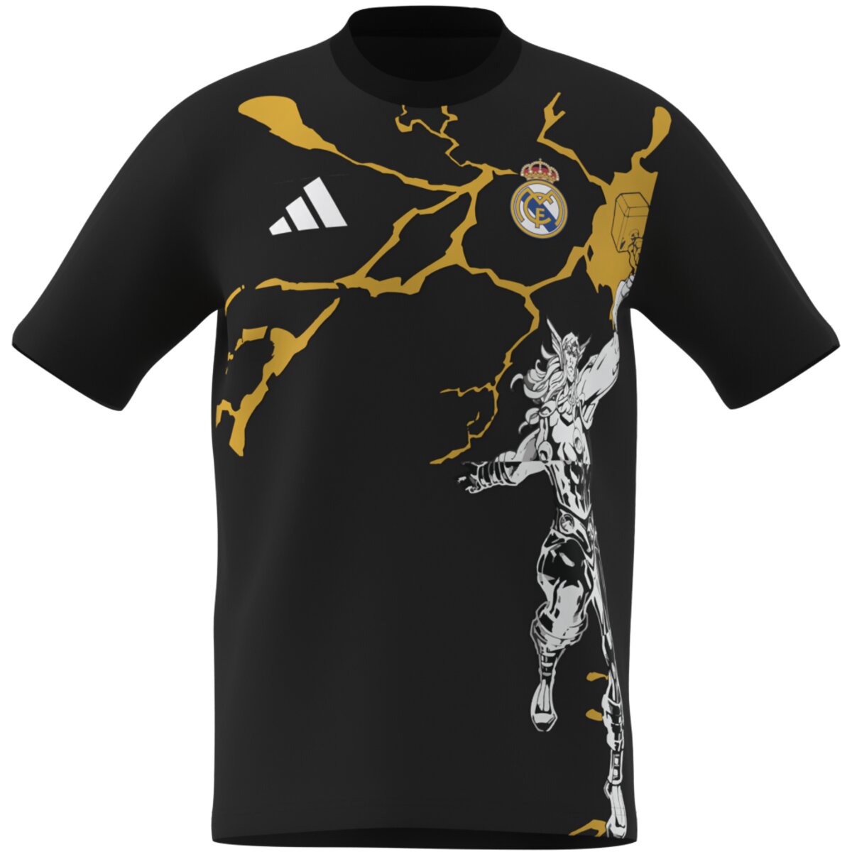 T-shirt de Homem Real Madrid CF 2025-2026 Marvel Avengers Preto-7