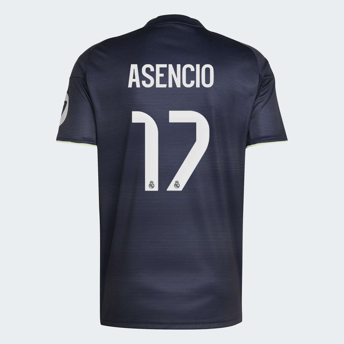 T-shirt de Homem 2.º Equipamento Real Madrid CF 2025-2026 Asencio Azul Céu-1