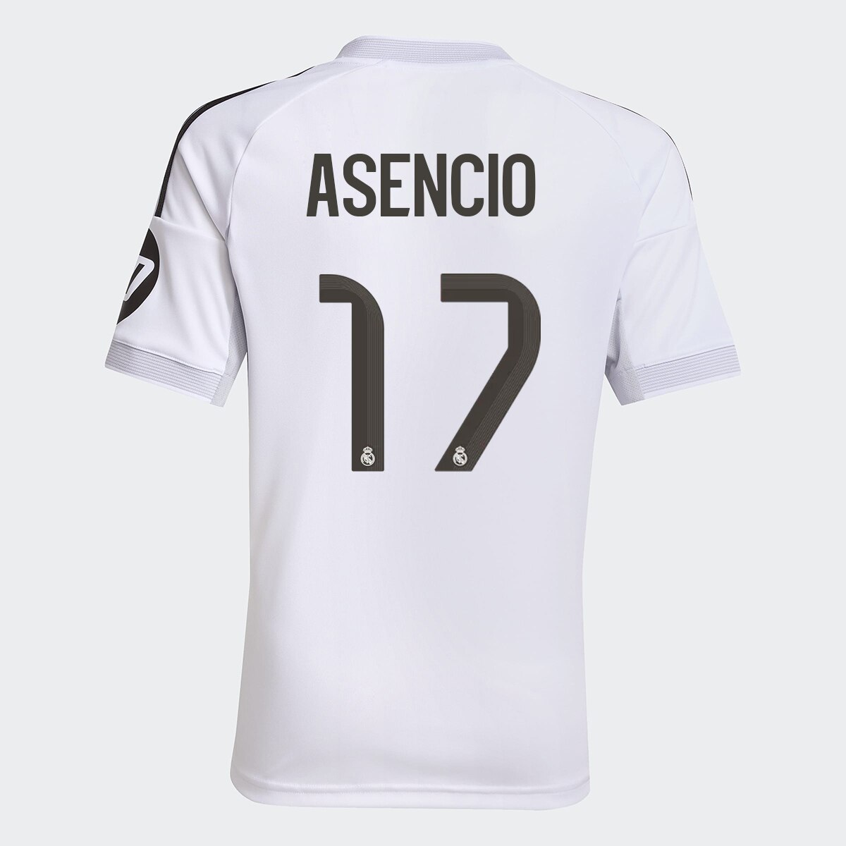 T-shirt de Homem 1.º Equipamento Real Madrid CF 2025-2026 Asencio Branco-1