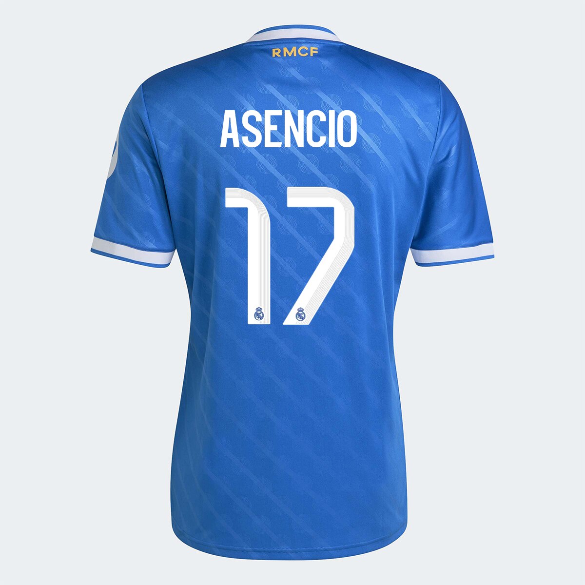 T-shirt de Homem 3.º Equipamento Real Madrid CF 2025-2026 Asencio Azul Céu-1