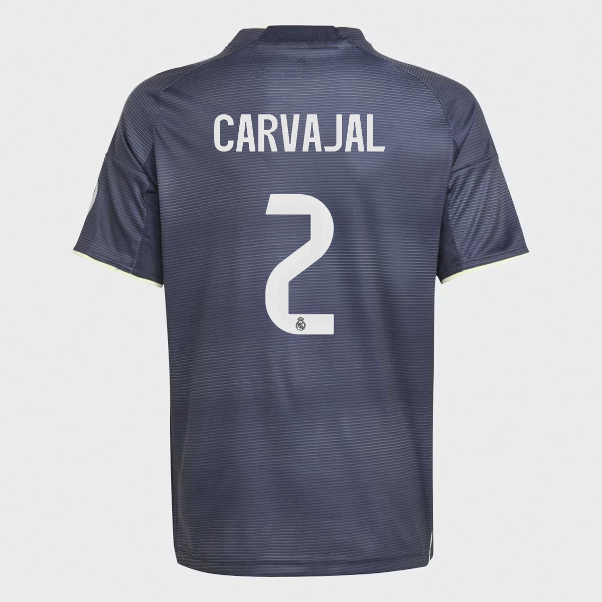 T-shirt de Menino 2.º Equipamento Real Madrid CF 2025-2026 Carvajal 2 Azul Céu-1