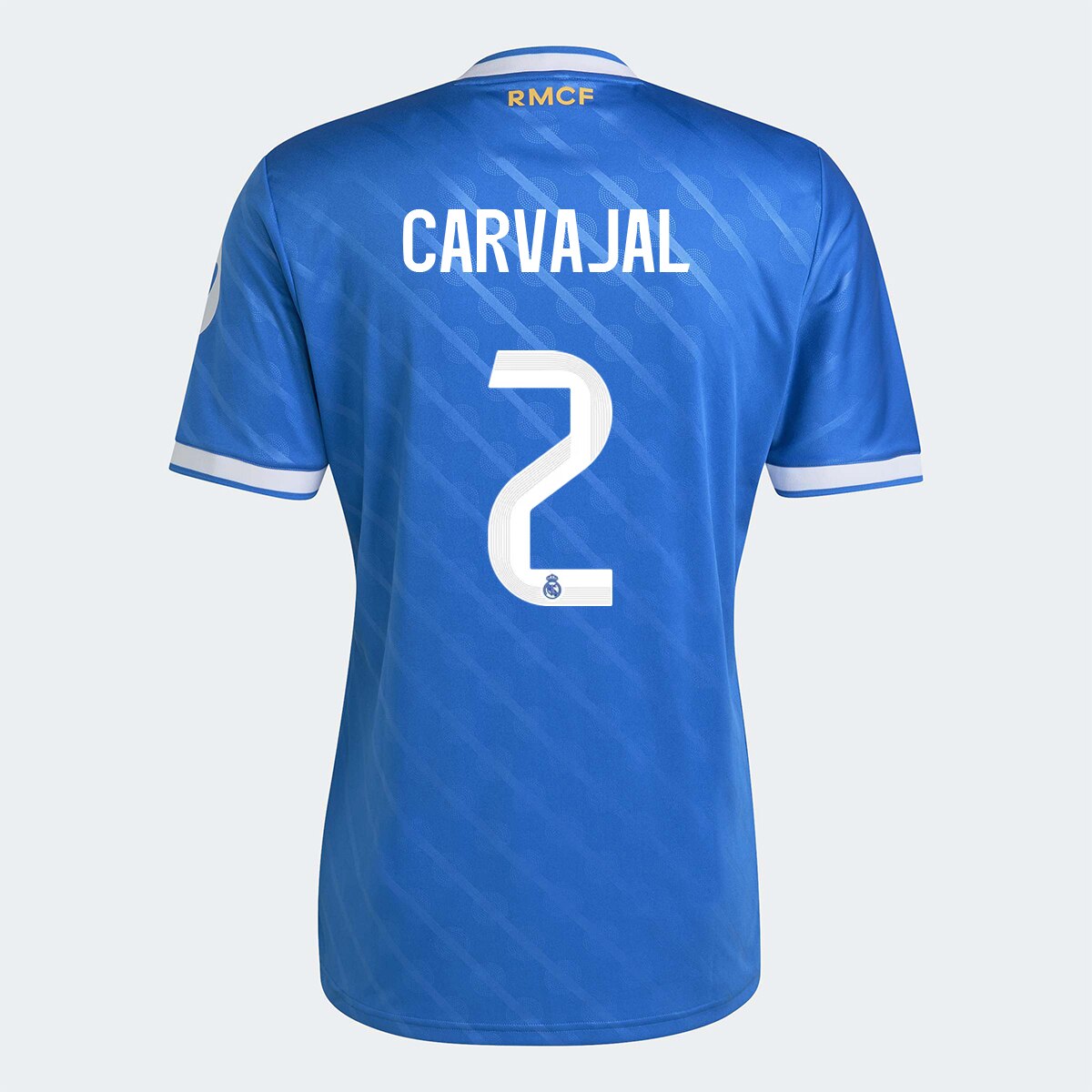 T-shirt de Homem 3.º Equipamento Real Madrid CF 2025-2026 Carvajal 2 Azul Céu-1