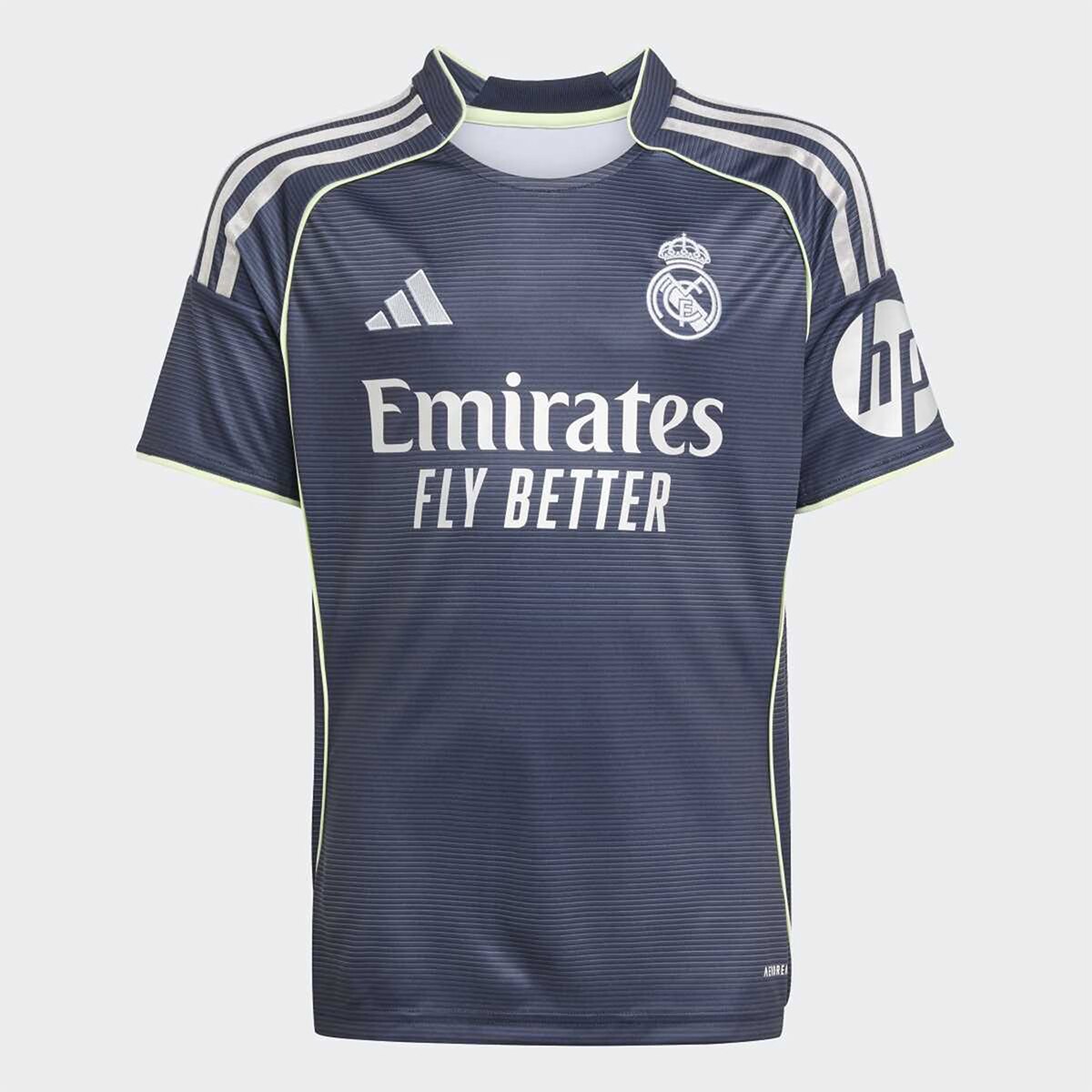 T-shirt de Menino 2.º Equipamento Real Madrid CF 2025-2026 Mbappé 10 Azul Céu-2