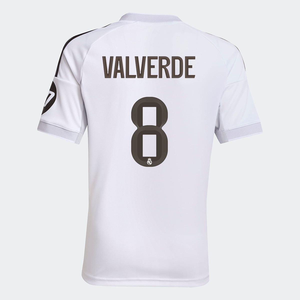 Imagem 0 de T-shirt de Menino 1.º Equipamento Real Madrid CF 2025-2026 Valverde 8