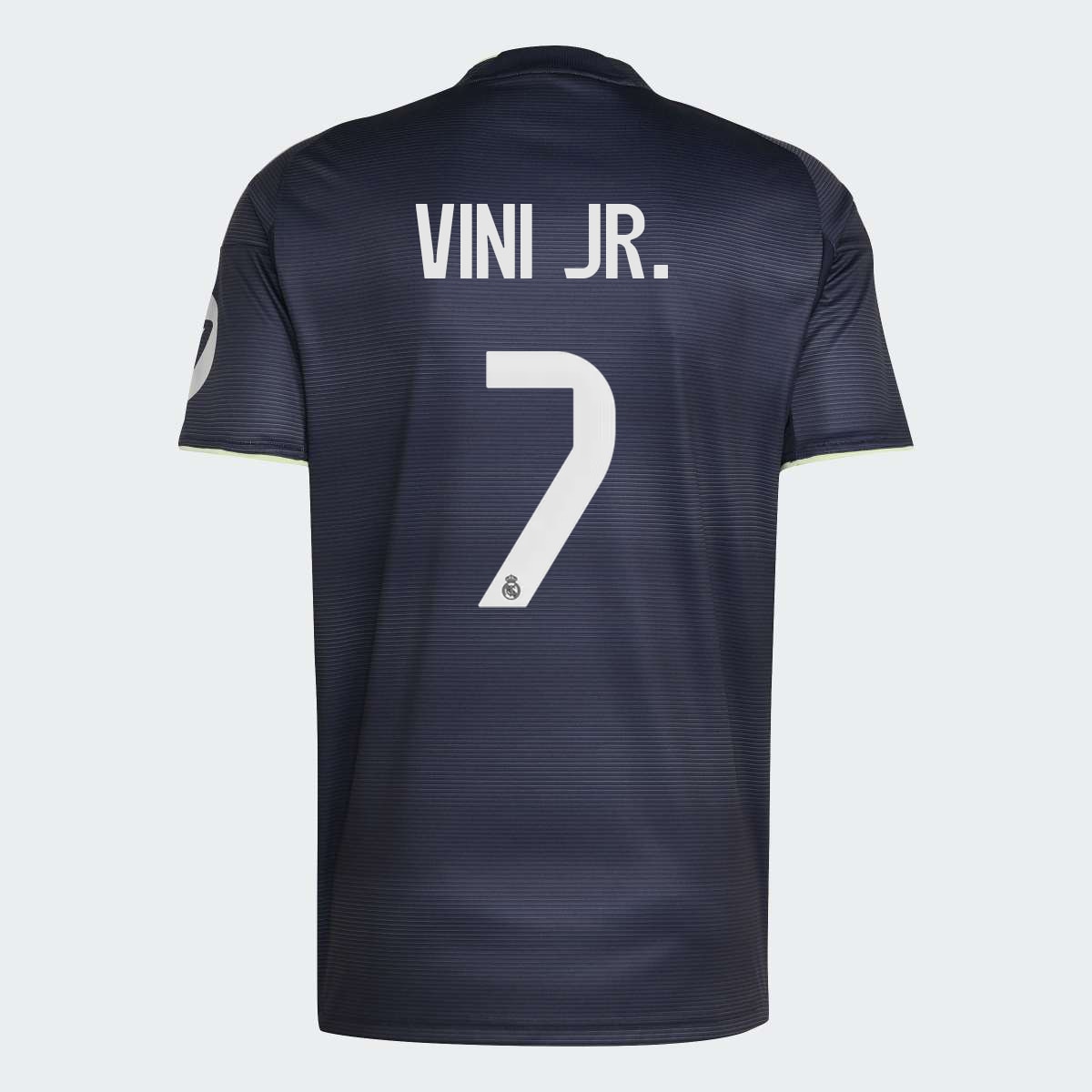 T-shirt de Homem 2.º Equipamento Real Madrid CF 2025-2026 Vini Jr  7 Azul Céu-1