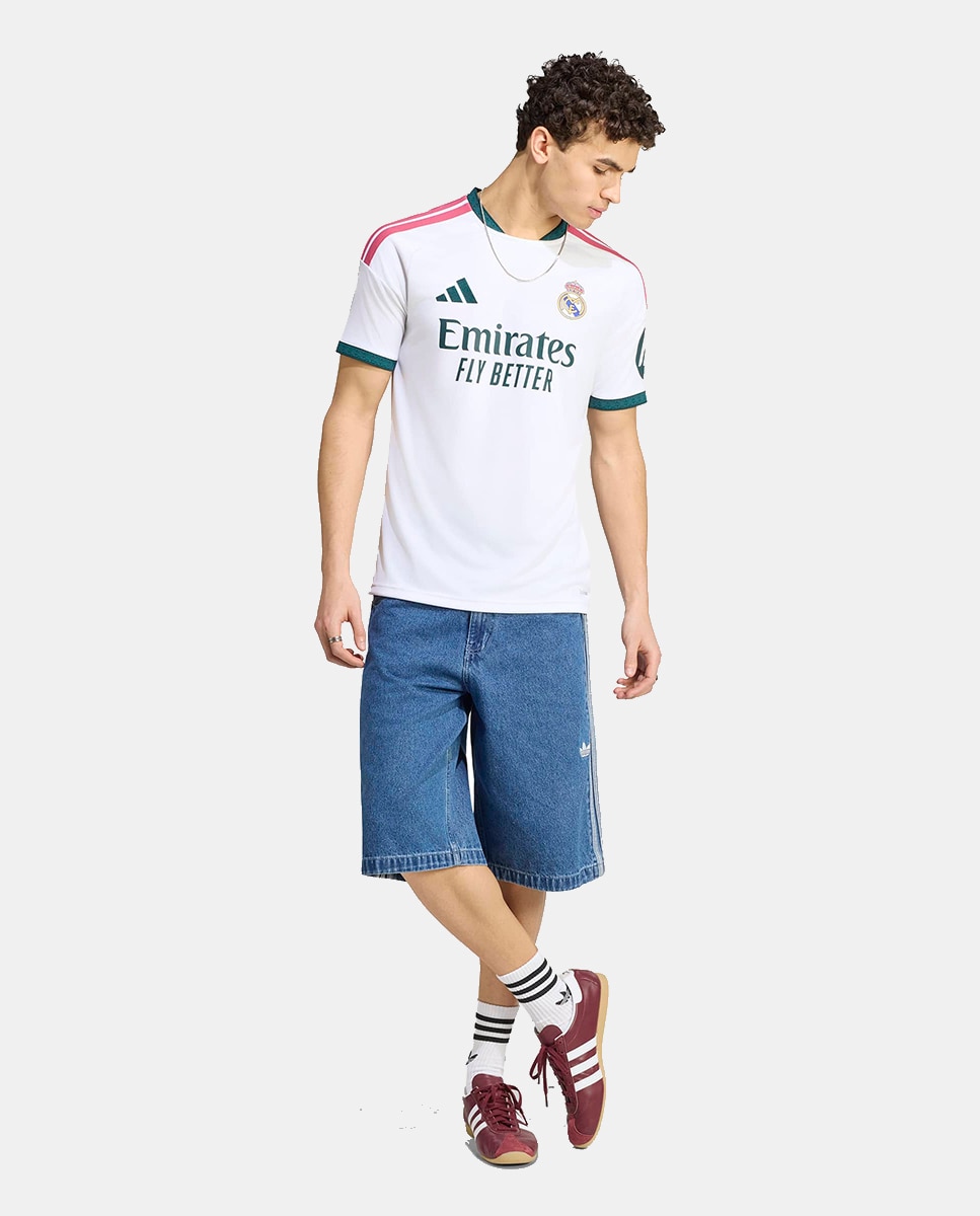 T-shirt de Homem 1.º Equipamento Real Madrid CF 2026-2027 Branco-3