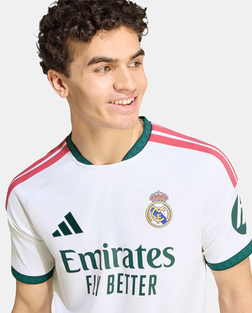 T-shirt de Homem 1.º Equipamento Real Madrid CF 2026-2027 Branco-4
