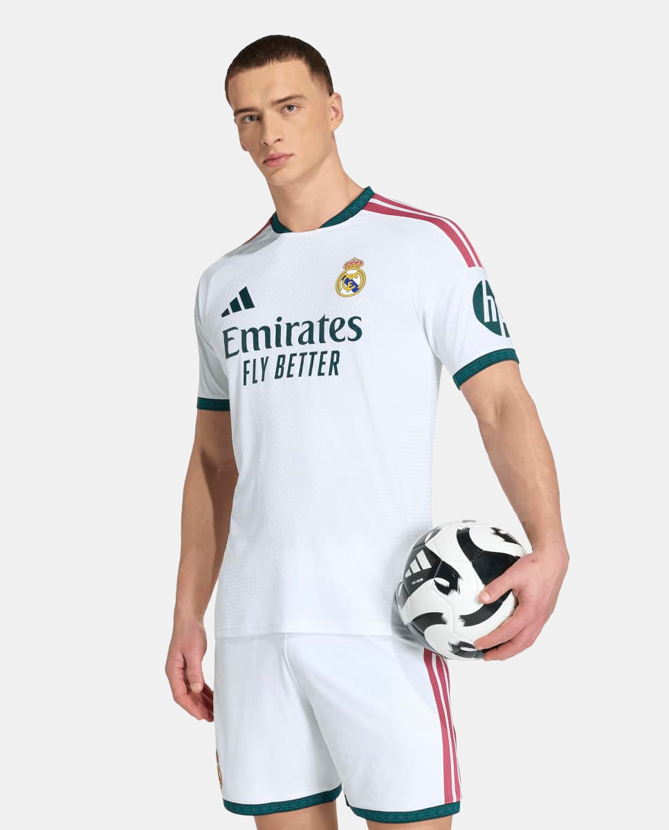 T-shirt de Homem 1.º Equipamento Real Madrid CF 2026-2027 Authentic Branco-4