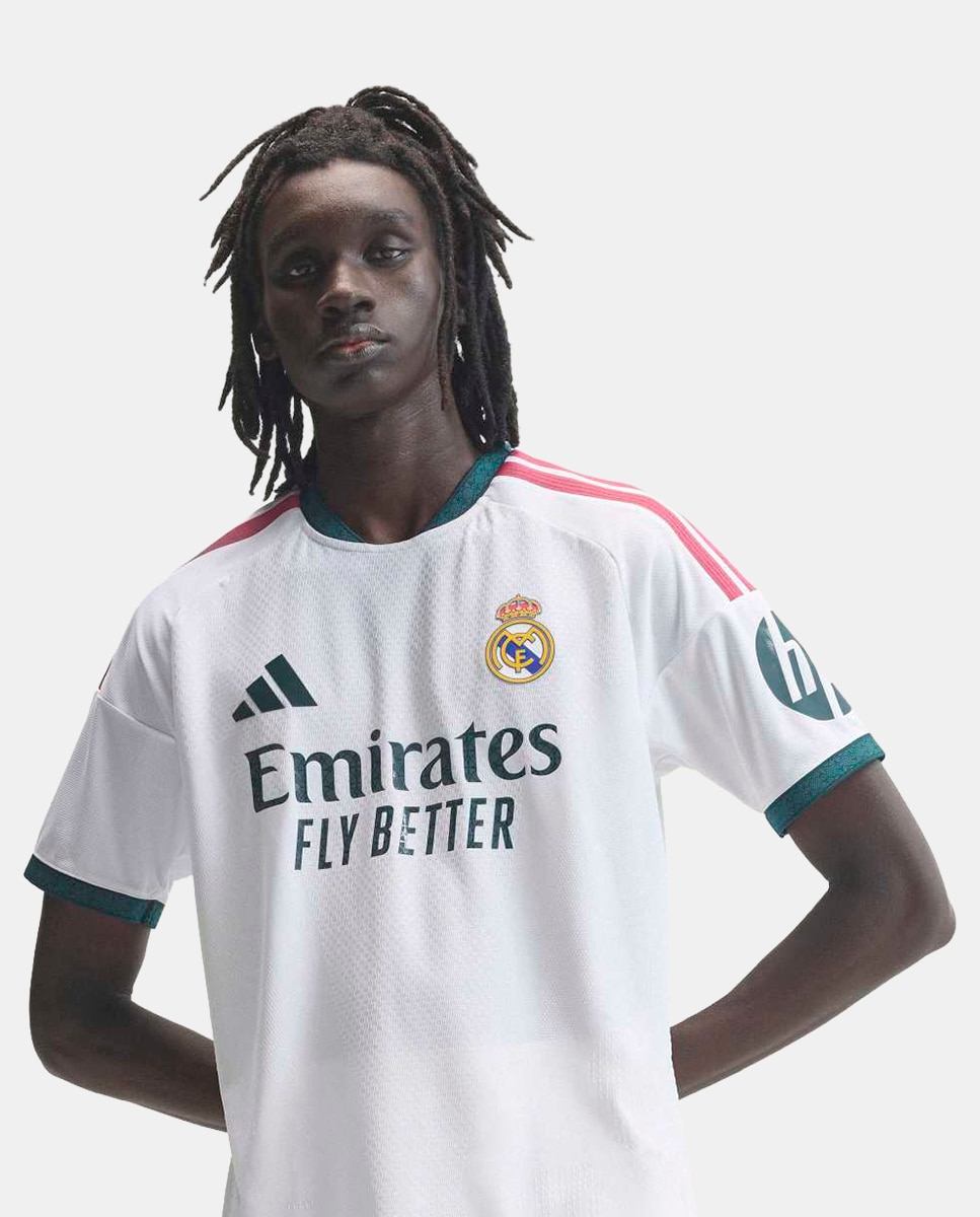 T-shirt de Homem 1.º Equipamento Real Madrid CF 2026-2027 Authentic Branco-5