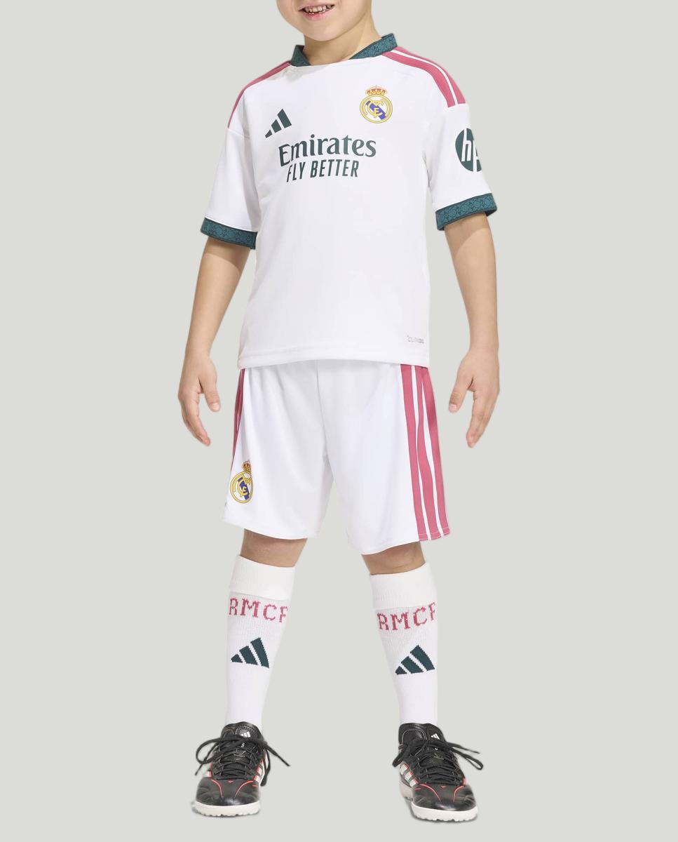 Conjunto de Criança 1.º Equipamento Real Madrid CF 2026-2027 Mini Kit Branco-6