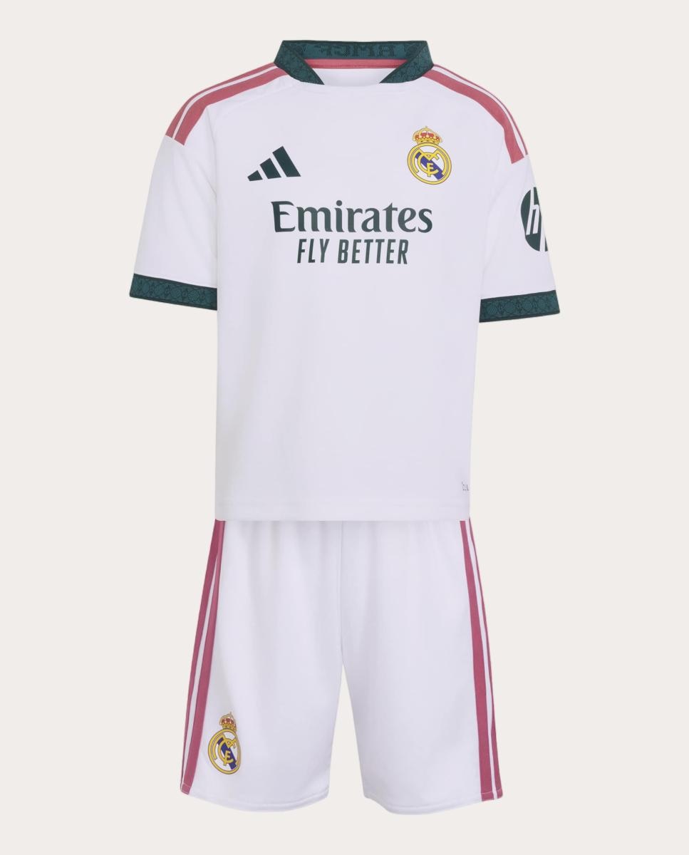Conjunto de Criança 1.º Equipamento Real Madrid CF 2026-2027 Mini Kit Branco-8