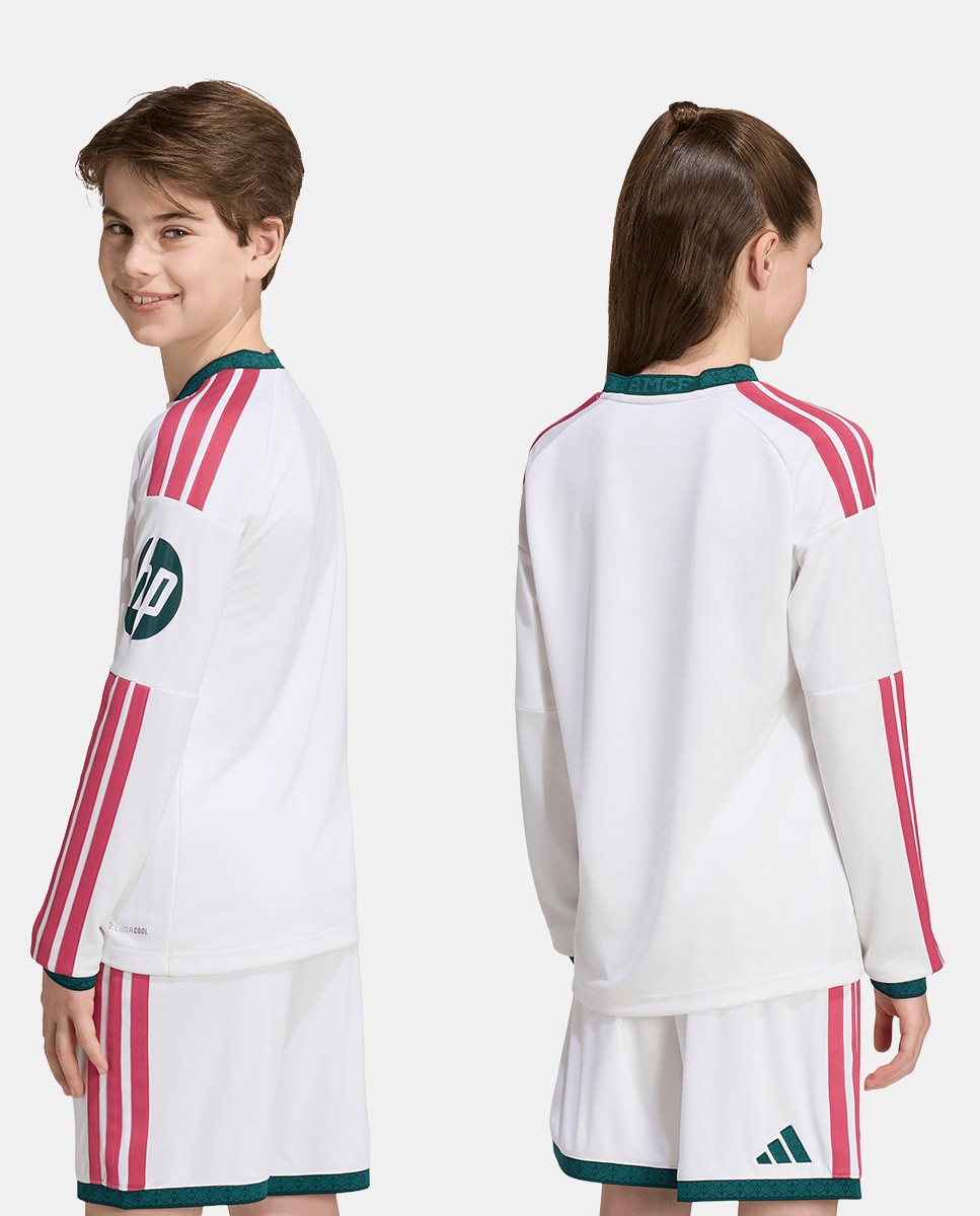 T-shirt de Criança 1.º Equipamento Real Madrid CF 2026-2027 LS Branco-2