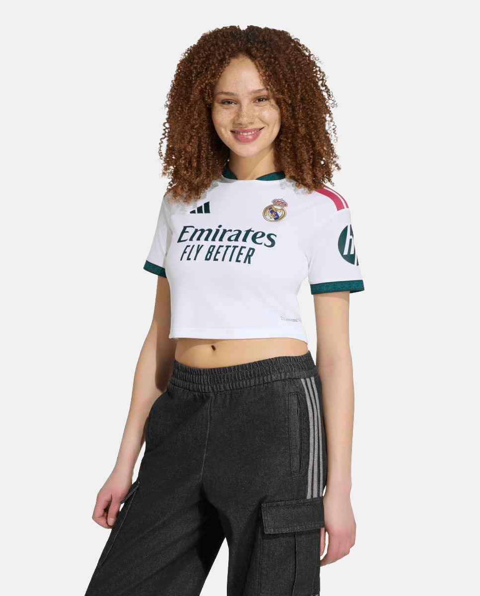 Imagem 0 de T-shirt de Mulher 1.º Equipamento Real Madrid CF 2026-2027 Crop