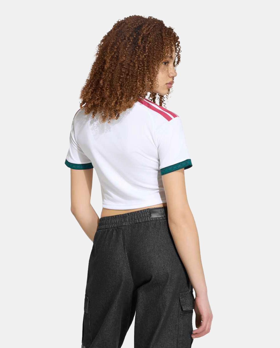 T-shirt de Mulher 1.º Equipamento Real Madrid CF 2026-2027 Crop Branco-2
