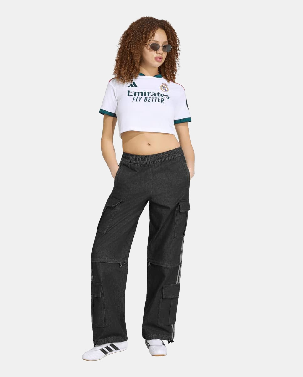 T-shirt de Mulher 1.º Equipamento Real Madrid CF 2026-2027 Crop Branco-3