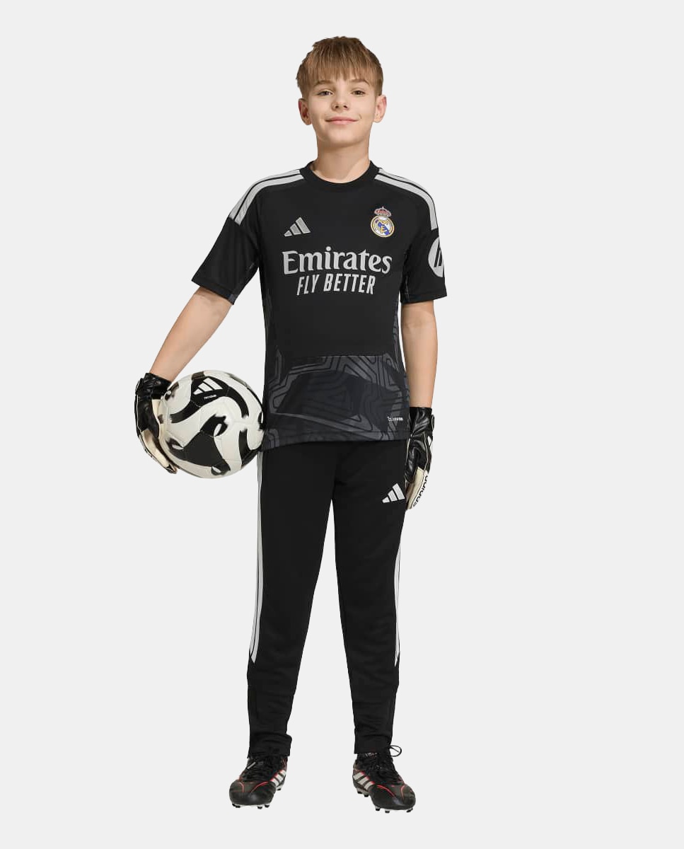 T-shirt de Guarda-Redes de Criança 1.º Equipamento Real Madrid CF 2026/2027 Preto-3