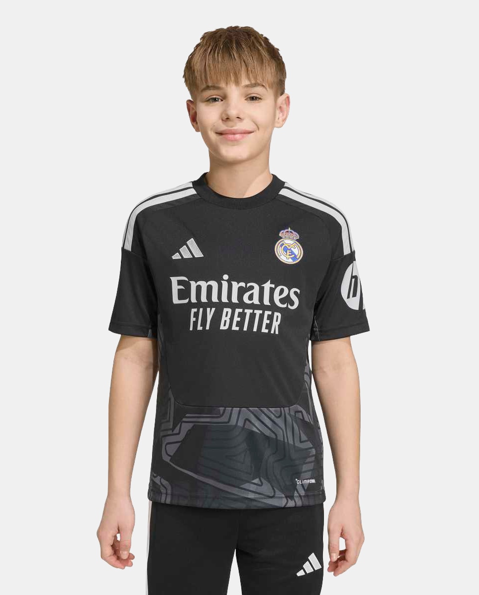 T-shirt de Guarda-Redes de Criança 1.º Equipamento Real Madrid CF 2026/2027 Preto-4