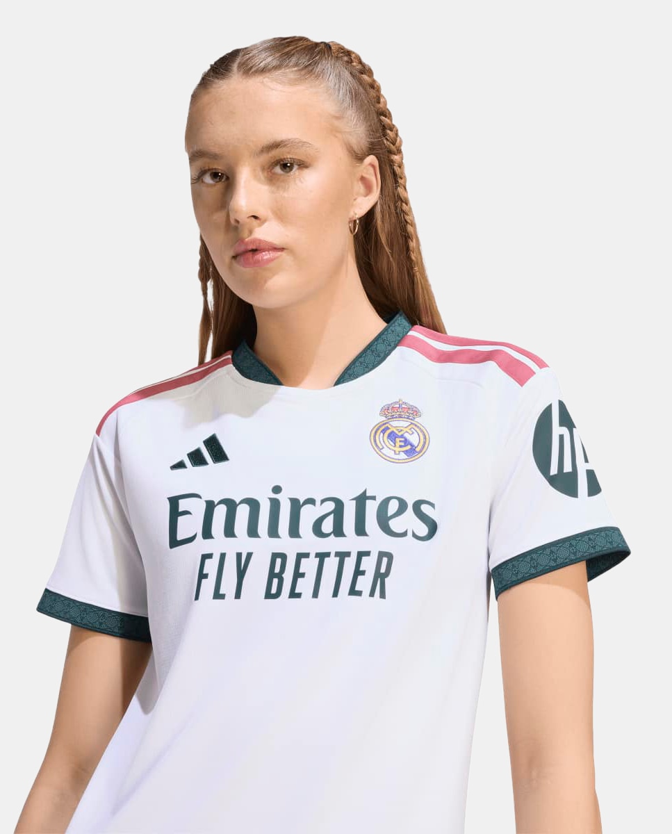 T-shirt de Mulher 1.º Equipamento Real Madrid CF 2026-2027 Branco-4