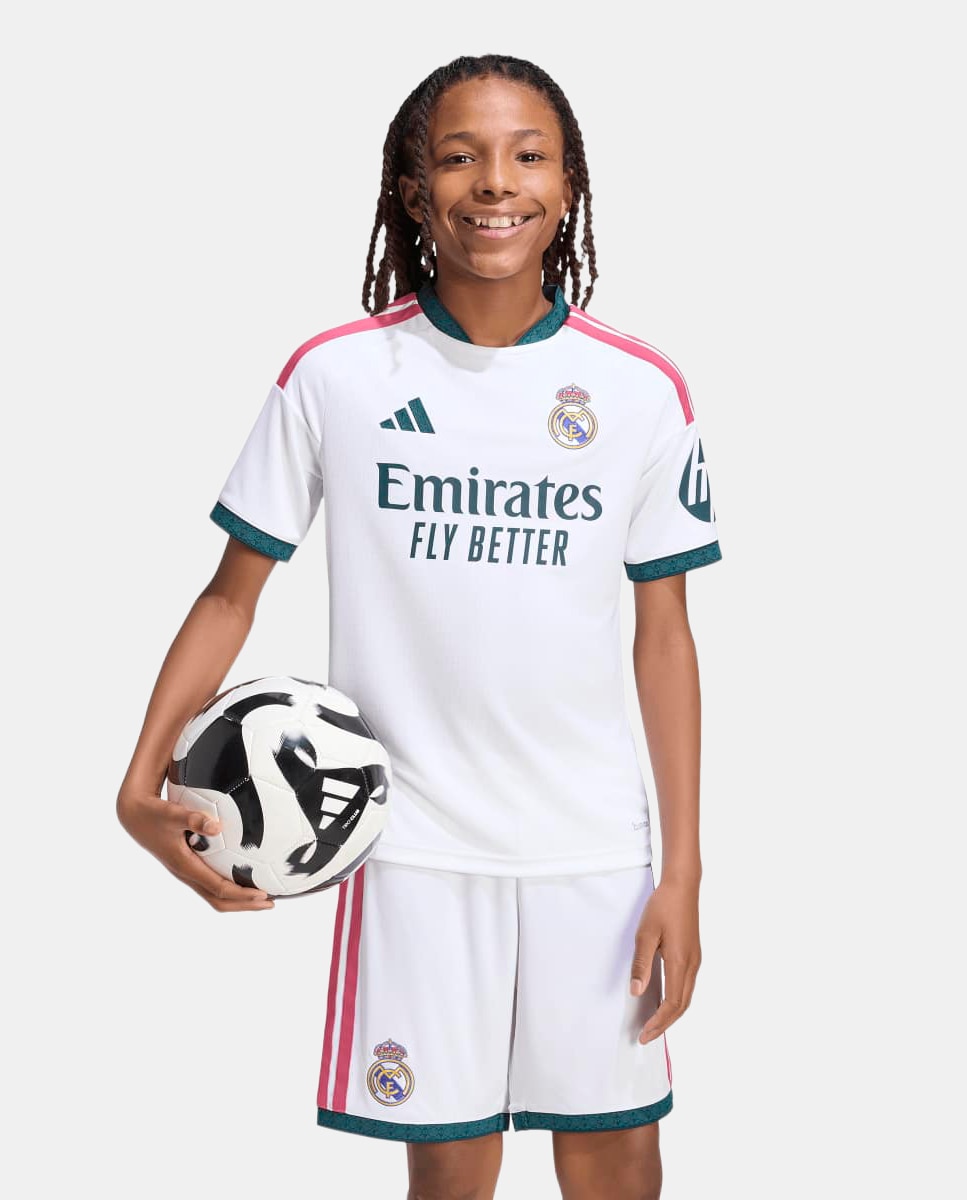 T-shirt de Criança 1.º Equipamento Real Madrid CF 2026-2027 Branco-3