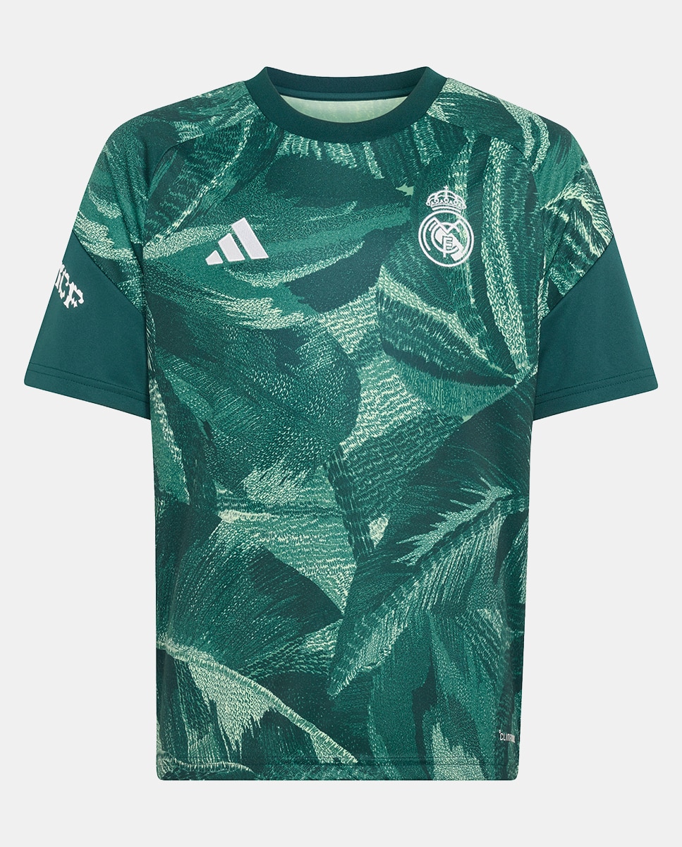 T-shirt de Menino Prematch Real Madrid 2026/2027 Verde-1