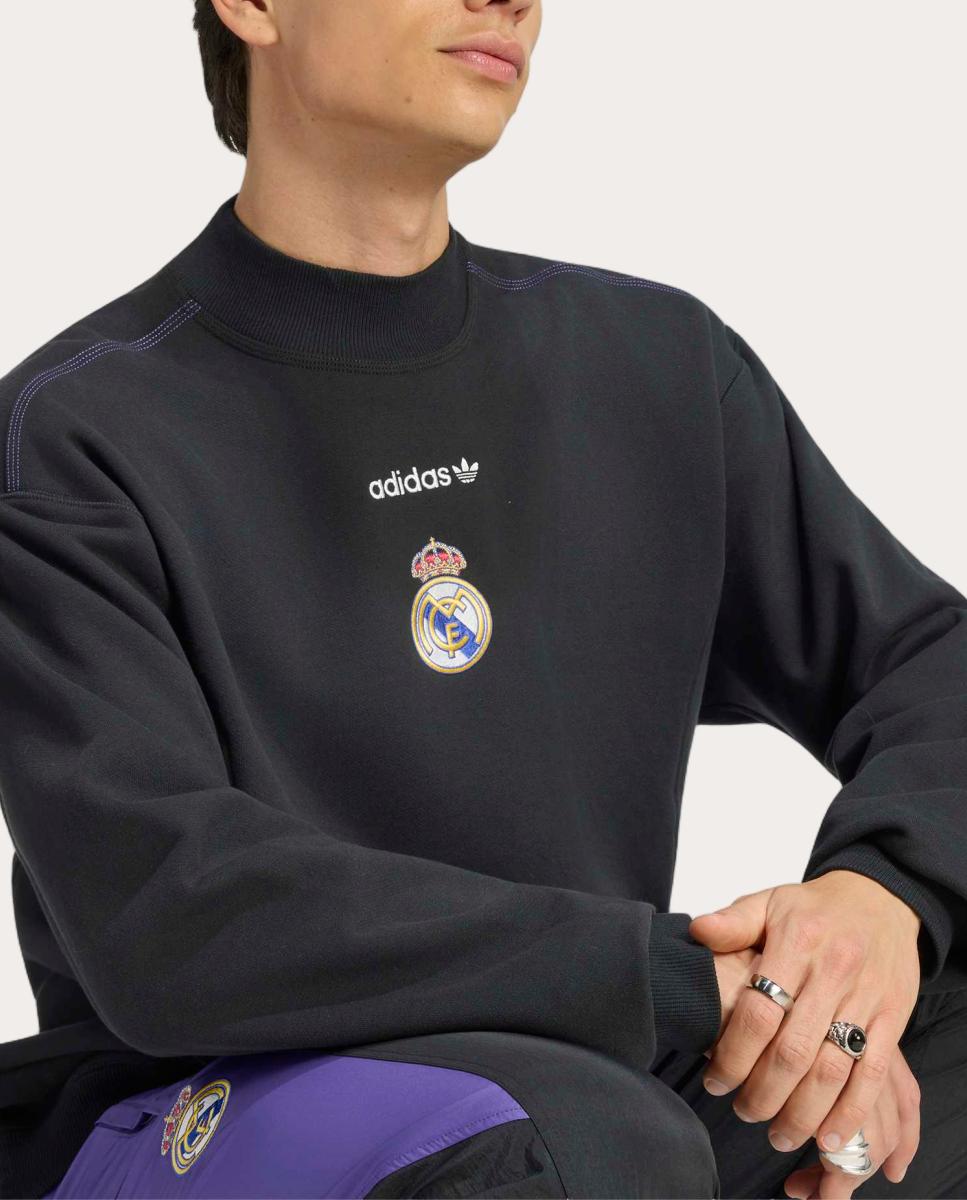 Sweatshirt de Homem Eqt Real Madrid Cf Preto-4
