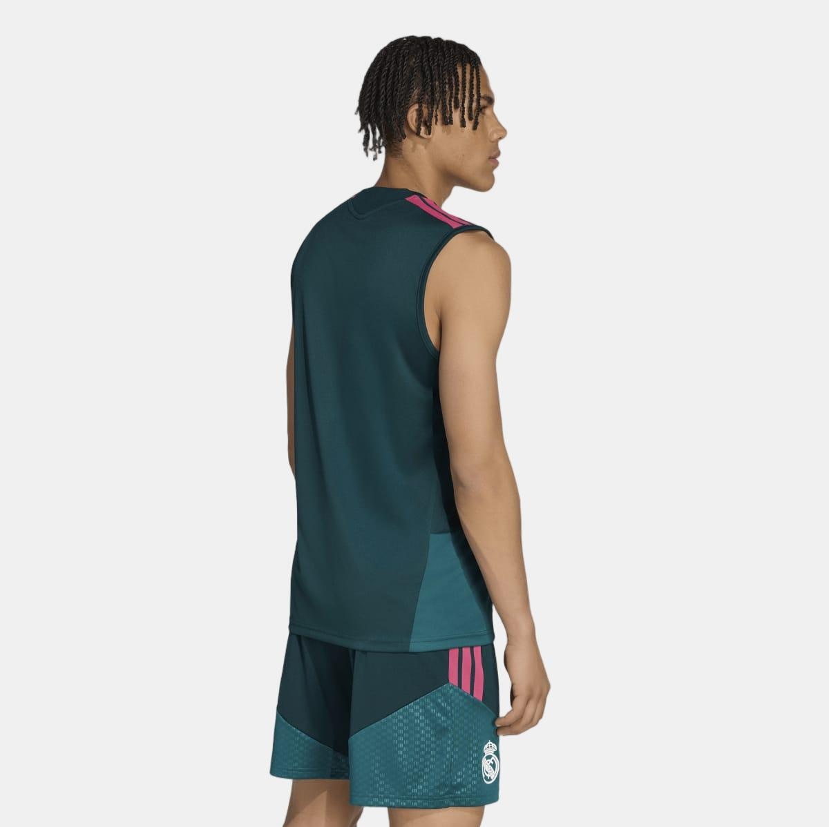 T-shirt de Treino de Homem sem Mangas Real Madrid 2026/2027 Verde-2