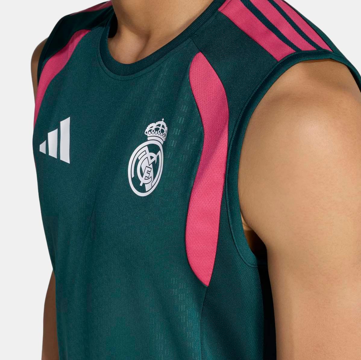 T-shirt de Treino de Homem sem Mangas Real Madrid 2026/2027 Verde-4