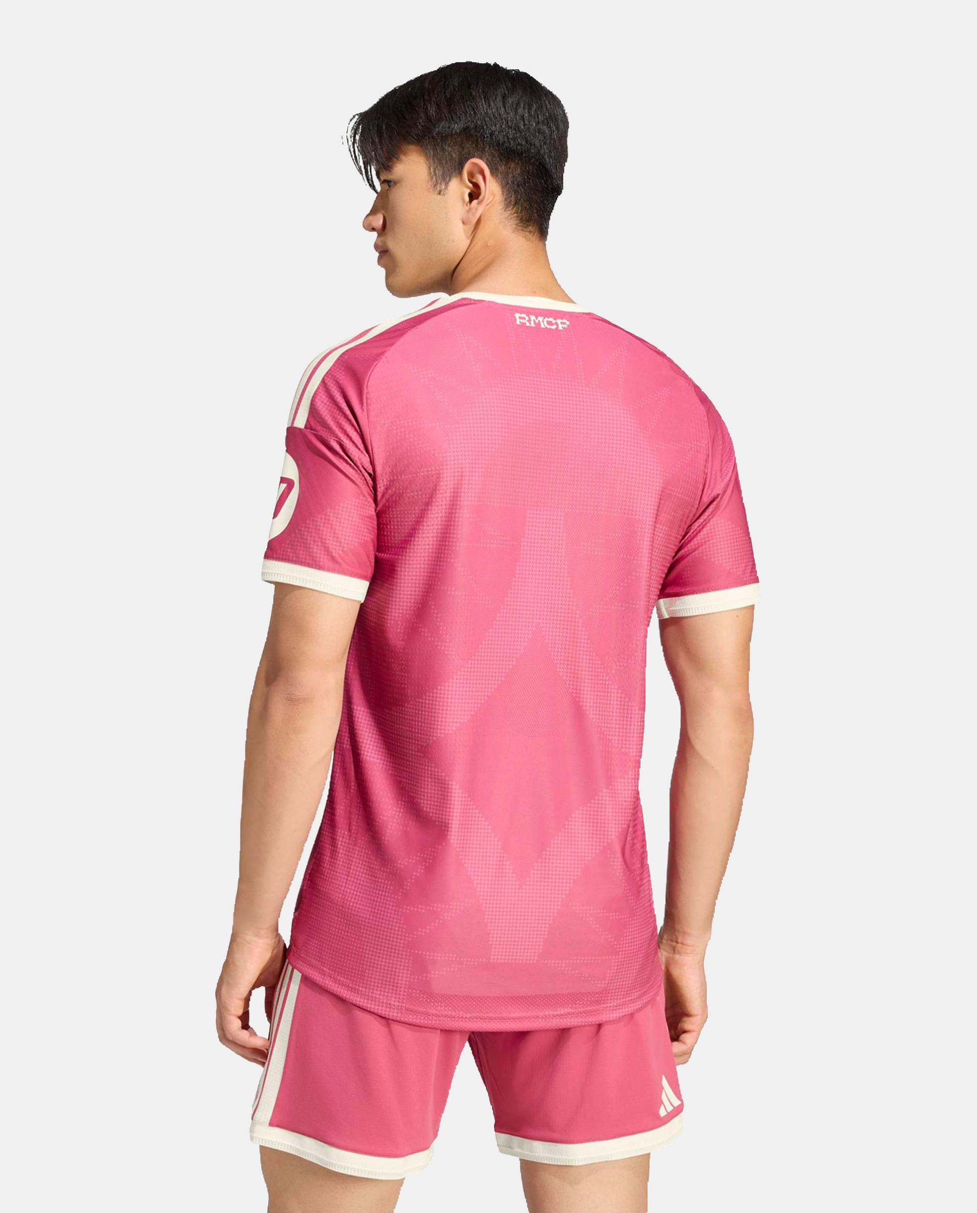 T-shirt de Homem 3.º Equipamento Real Madrid CF 2026-2027 Authentic Rosa-2