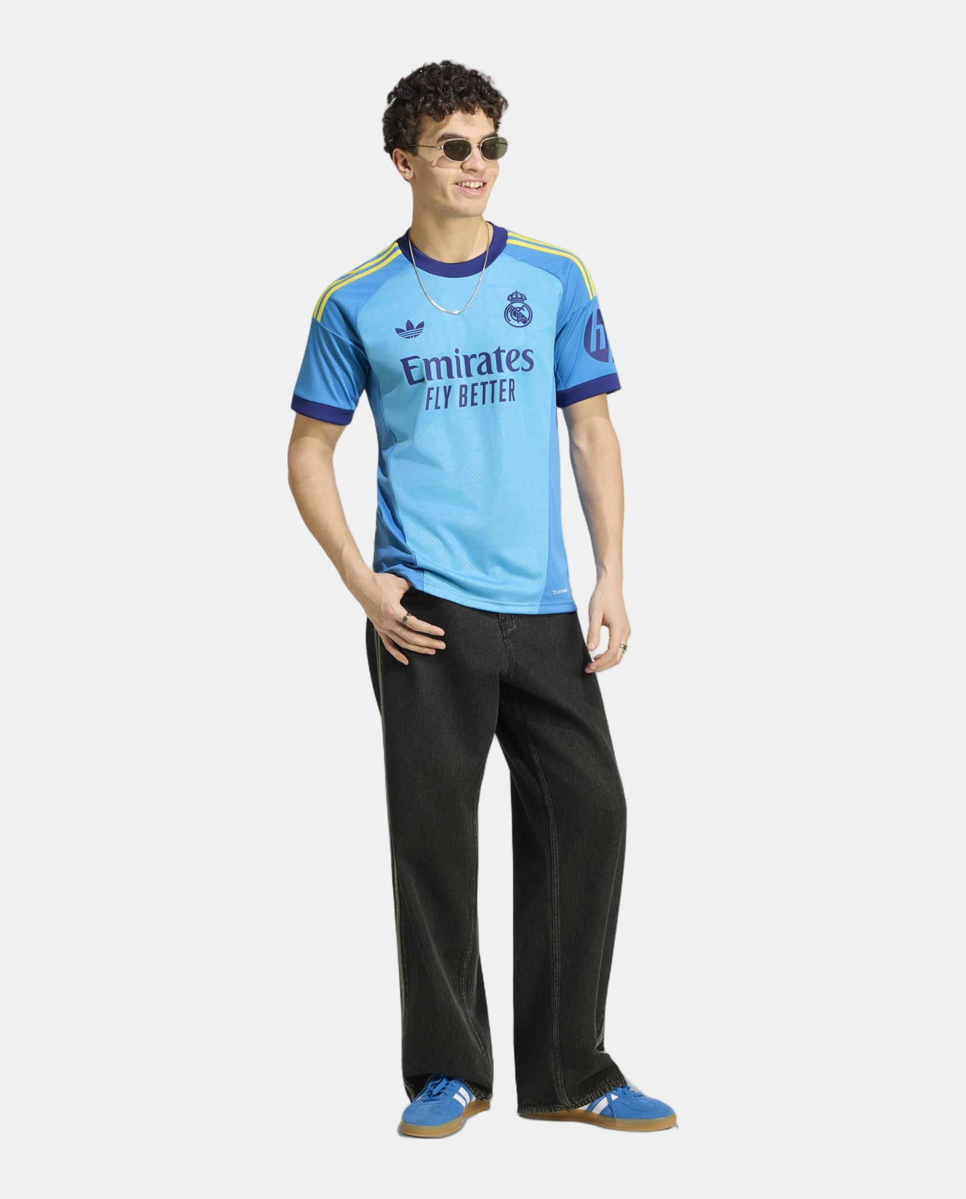 T-Shirt de Homem 2º Equipamento Guarda-Redes Real Madrid Cf 2026-2027 Adidas Preto-3