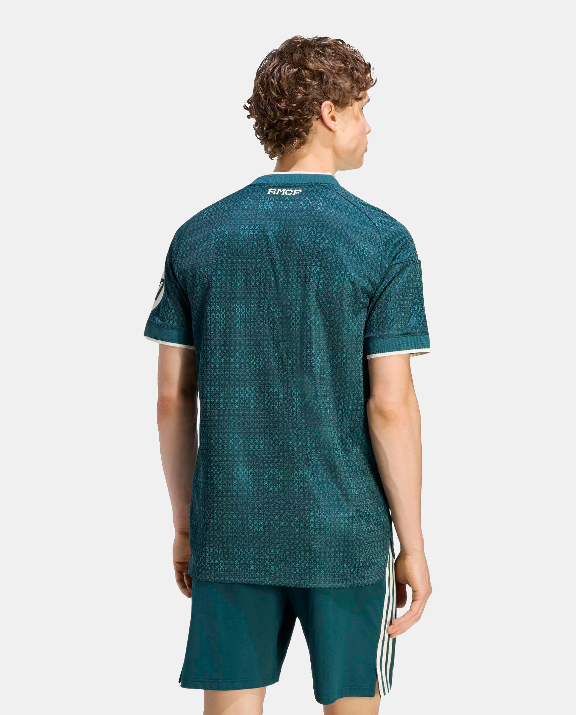 T-Shirt de Homem 2º Equipamento Authentic Real Madrid Cf 2026-2027 Adidas Verde-2