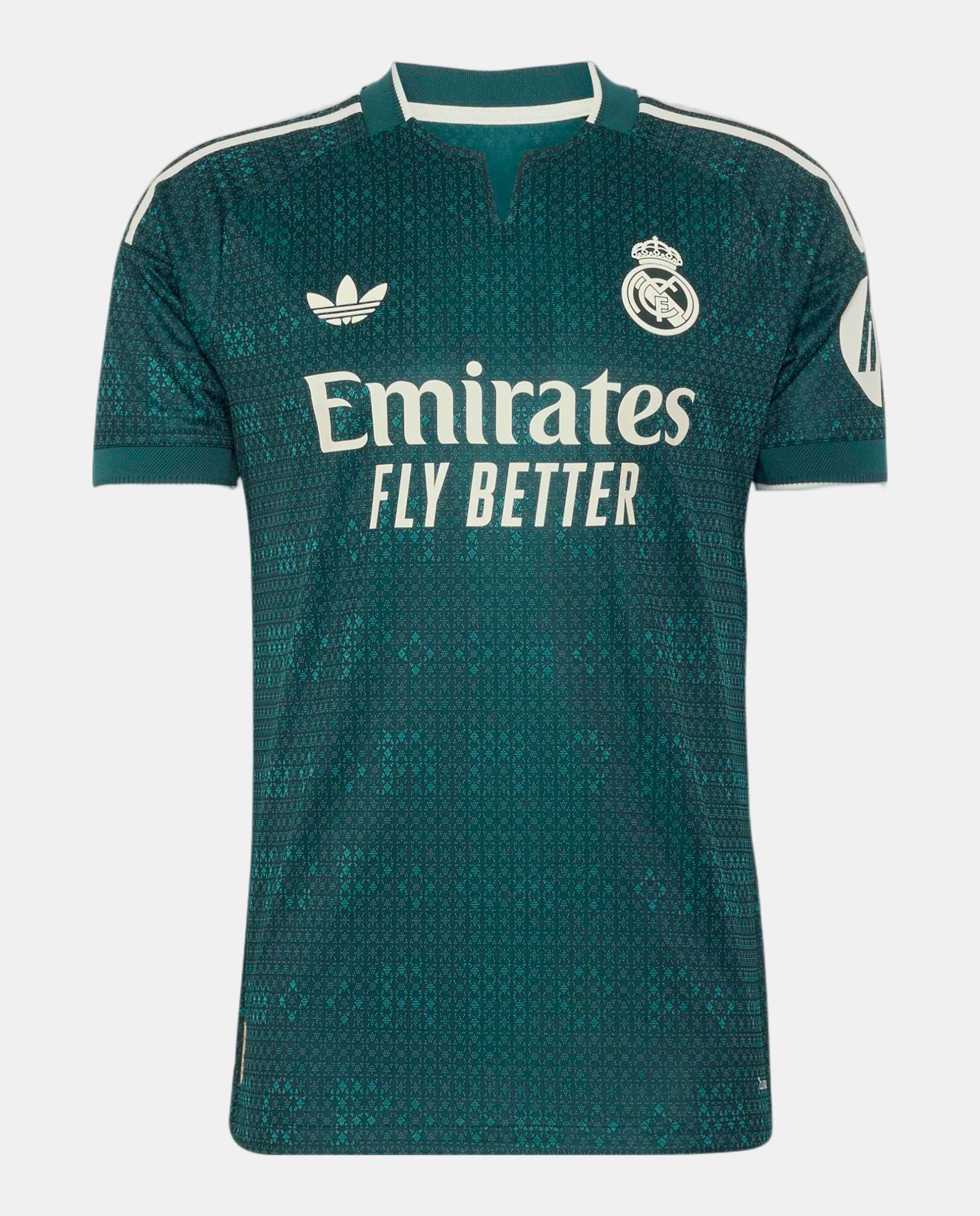 T-Shirt de Homem 2º Equipamento Authentic Real Madrid Cf 2026-2027 Adidas Verde-6