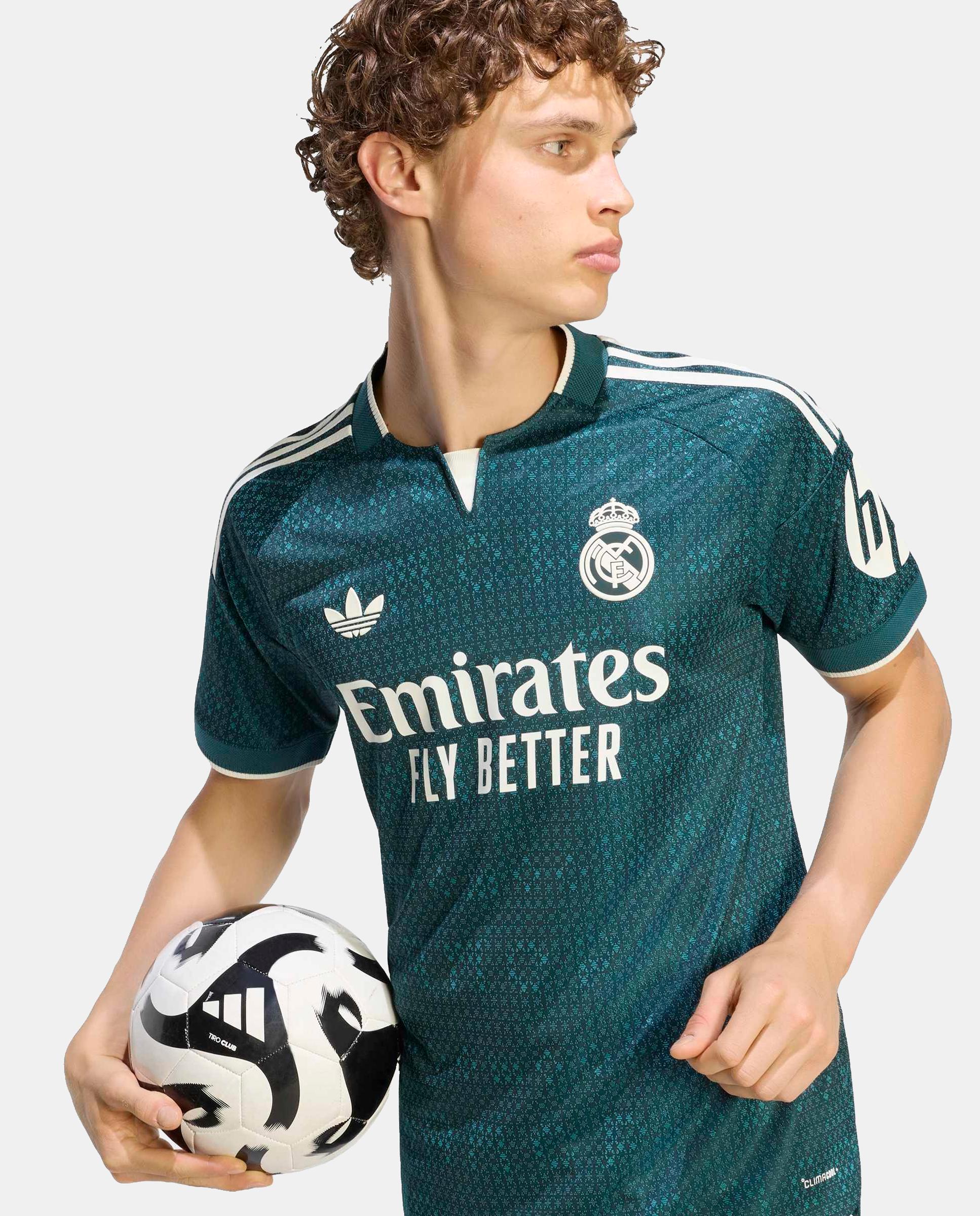 T-Shirt de Homem 2º Equipamento Authentic Real Madrid Cf 2026-2027 Adidas Verde-13
