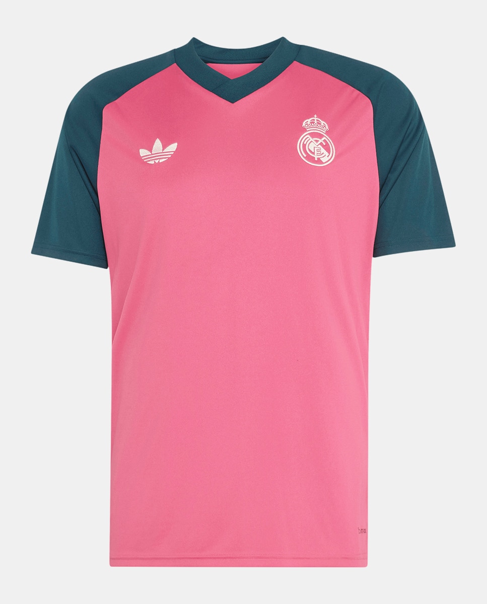 T-Shirt de Homem Real Madrid Cf 2026-2027 Prematch Adidas Rosa-3