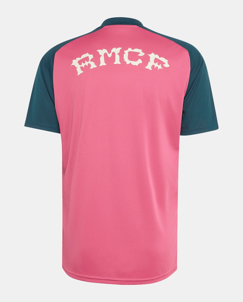 T-Shirt de Homem Real Madrid Cf 2026-2027 Prematch Adidas Rosa-4