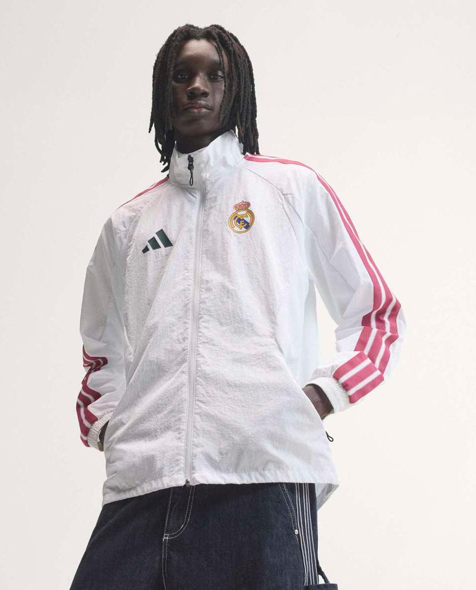Casaco de Homem Real Madrid CF 2026-2027 Anthem Branco-6