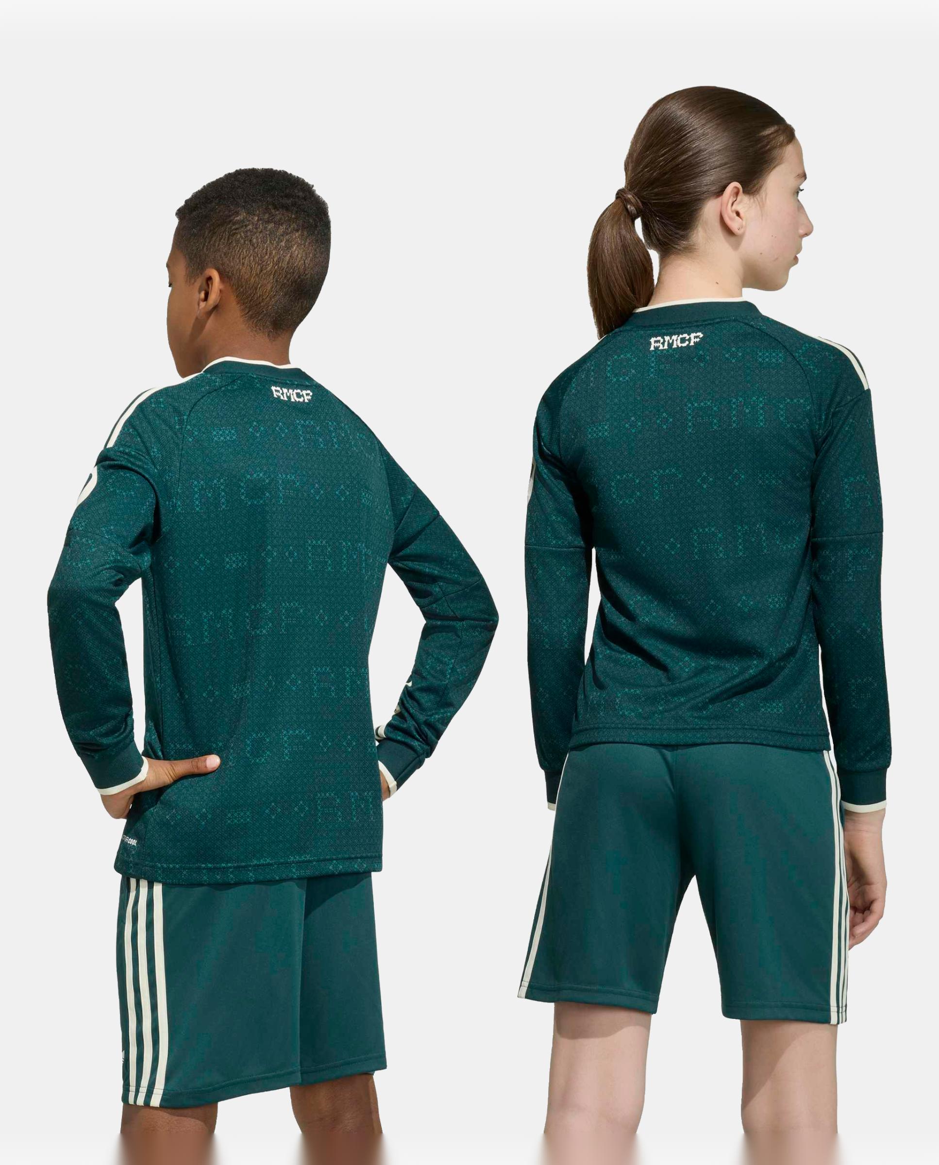 T-Shirt de Criança 2º Equipamento Real Madrid Cf 2026-2027 Adidas Verde-2