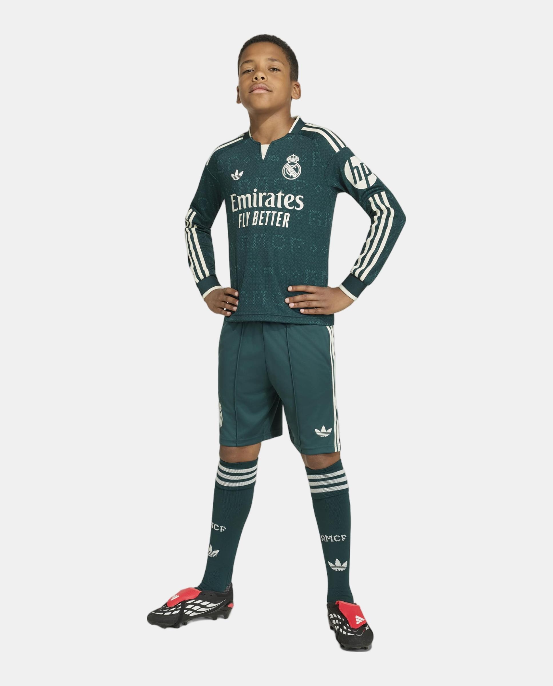 T-Shirt de Criança 2º Equipamento Real Madrid Cf 2026-2027 Adidas Verde-7