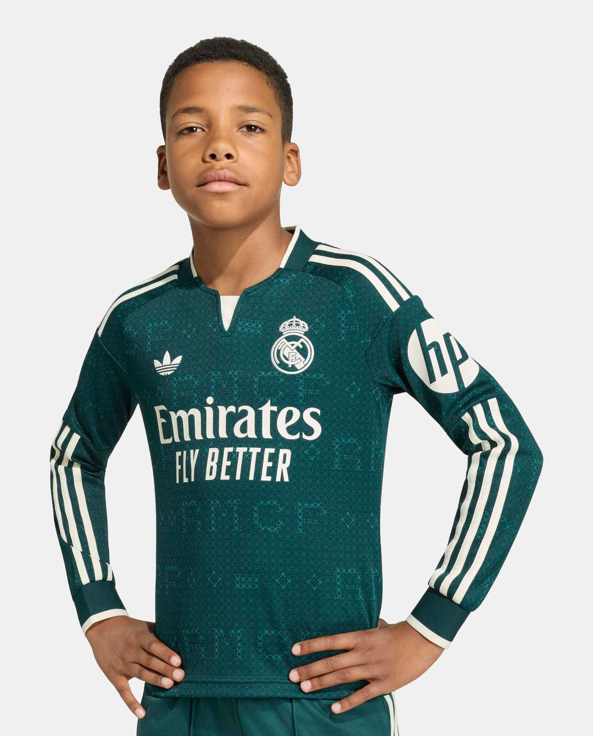 T-Shirt de Criança 2º Equipamento Real Madrid Cf 2026-2027 Adidas Verde-8