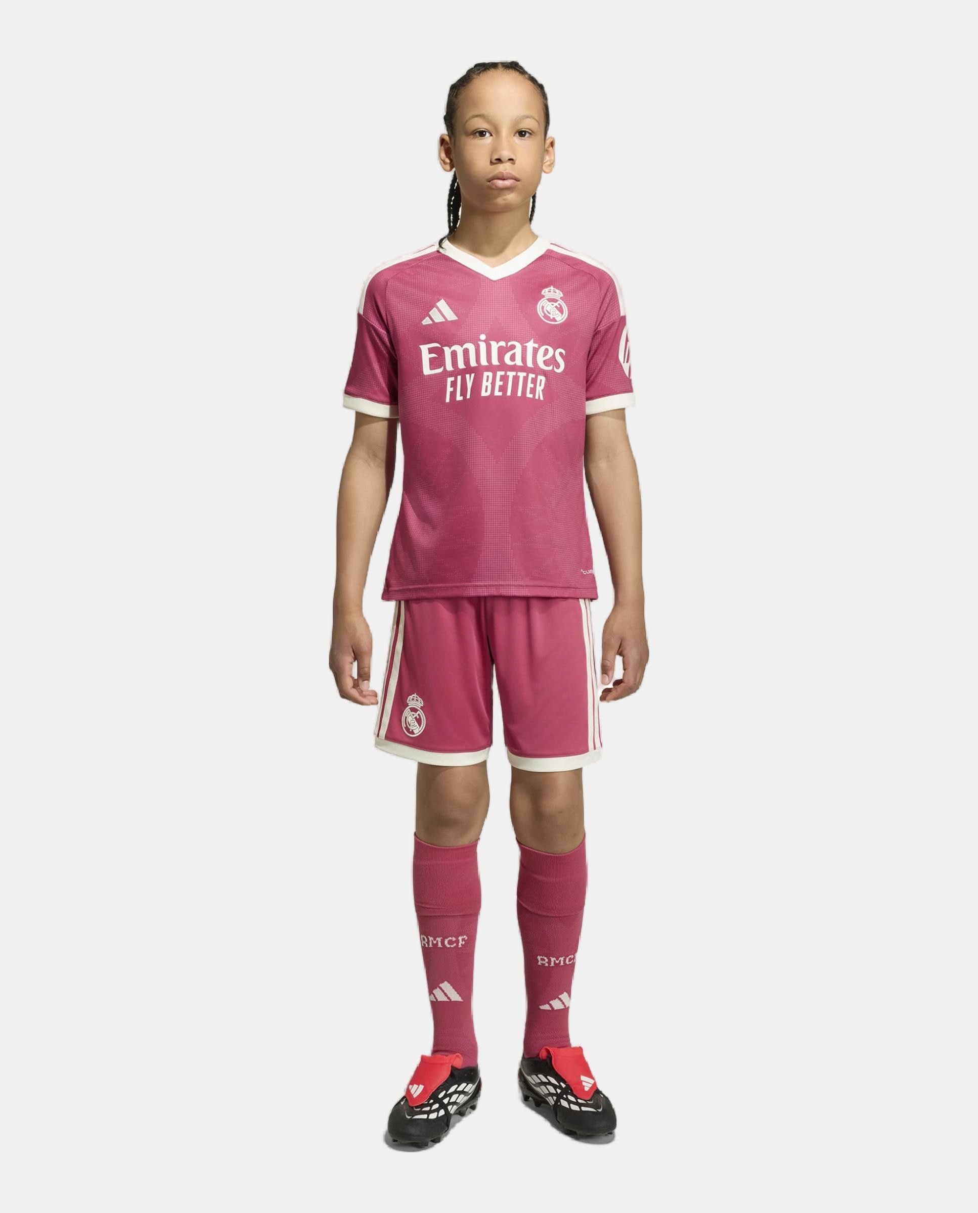 Conjunto de Criança 3.º Equipamento Real Madrid CF 2026-2027 Rosa-8