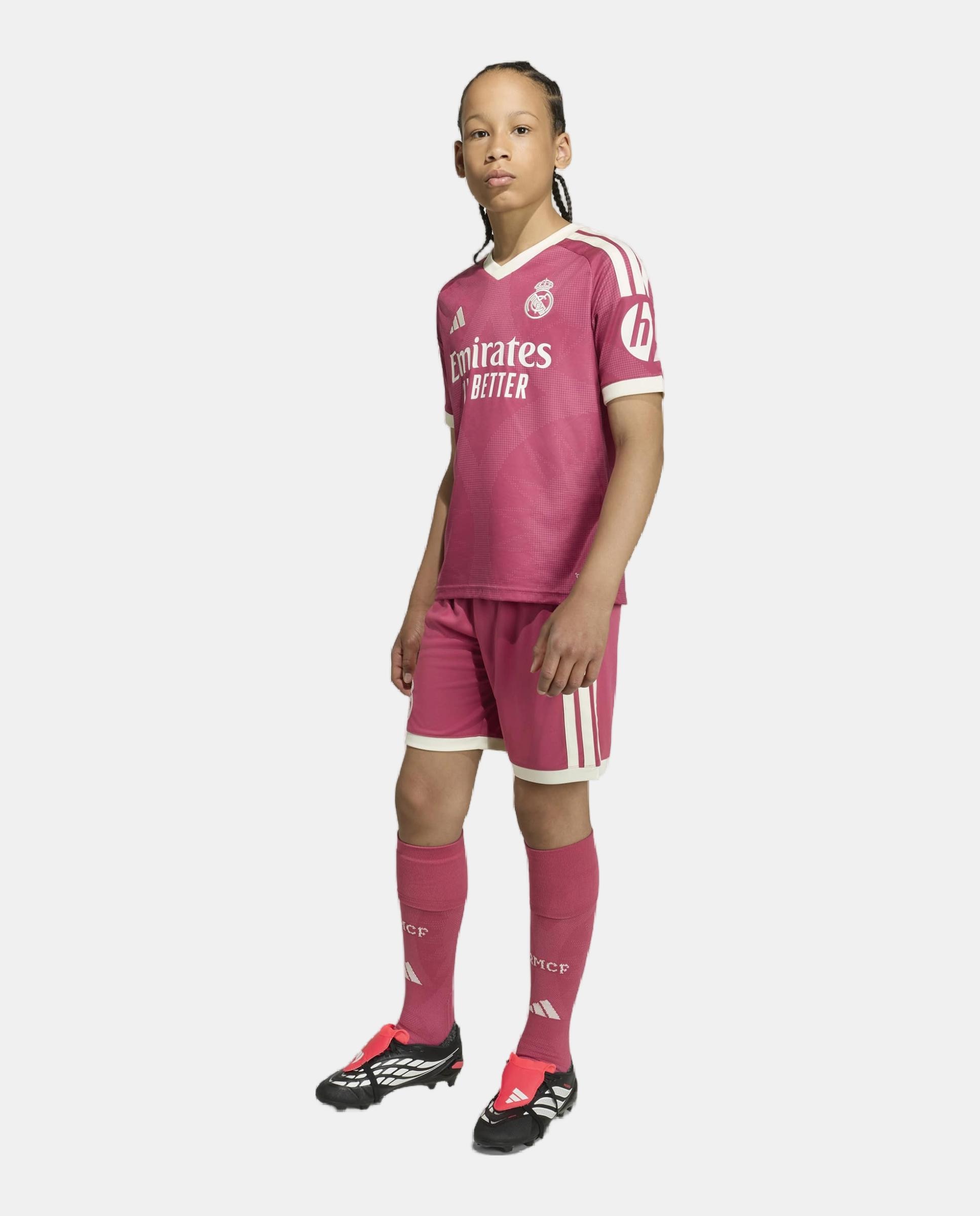 Conjunto de Criança 3.º Equipamento Real Madrid CF 2026-2027 Rosa-10