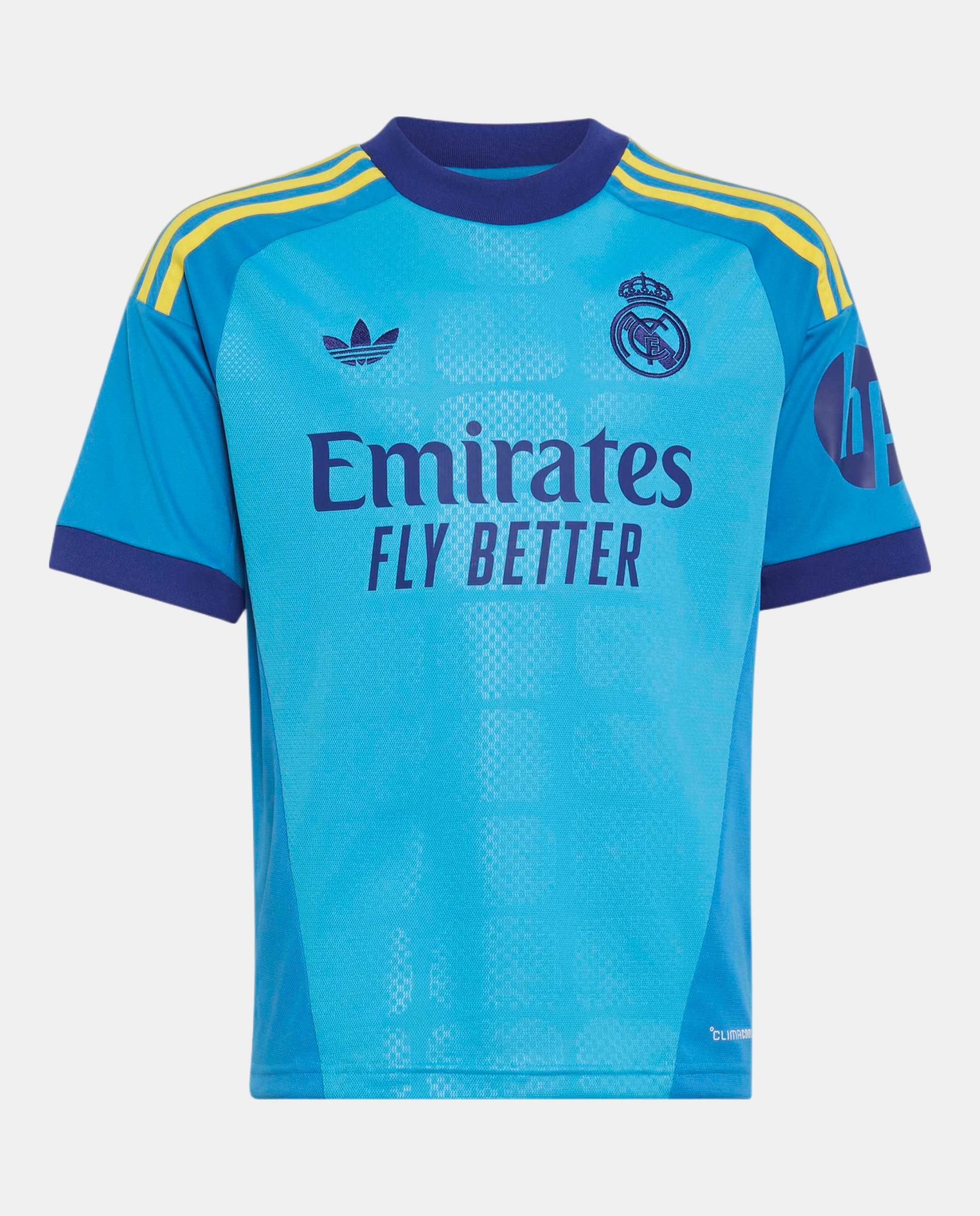 T-Shirt de Criança 2º Equipamento Guarda-Redes Real Madrid Cf 2026-2027 Adidas Preto-3
